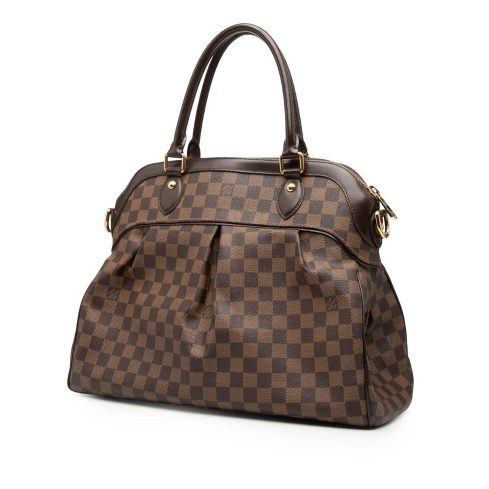 Louis Vuitton Brown Leather Pvc Handbag Shoulder Bag (Pre-Owned)