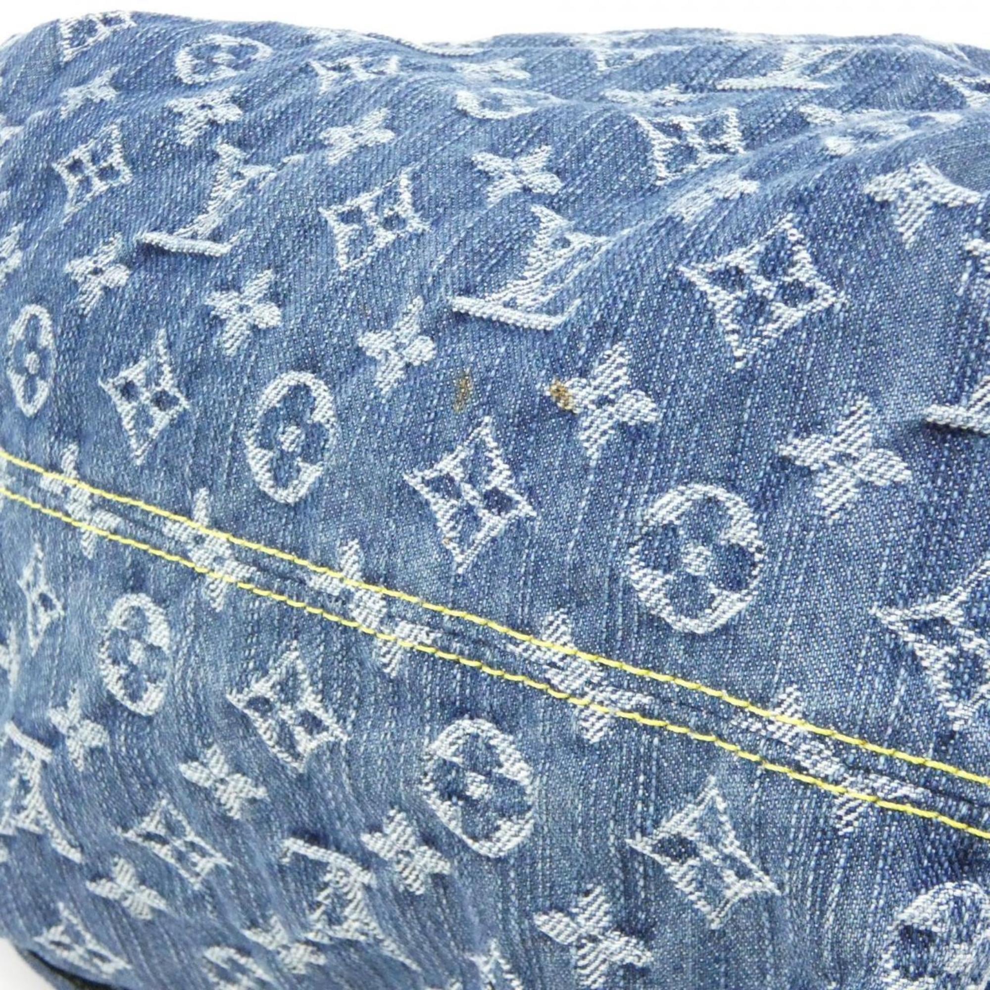 Louis Vuitton Monogram Denim Blue Monogram Denim Backpack (Pre-Owned)