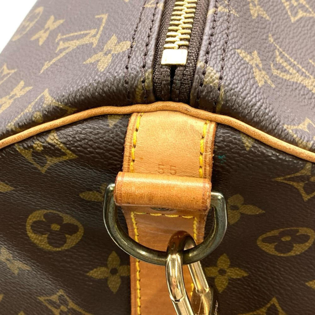 Louis Vuitton Monogram Brown Monogram Leather Boston Bag (Pre-Owned)