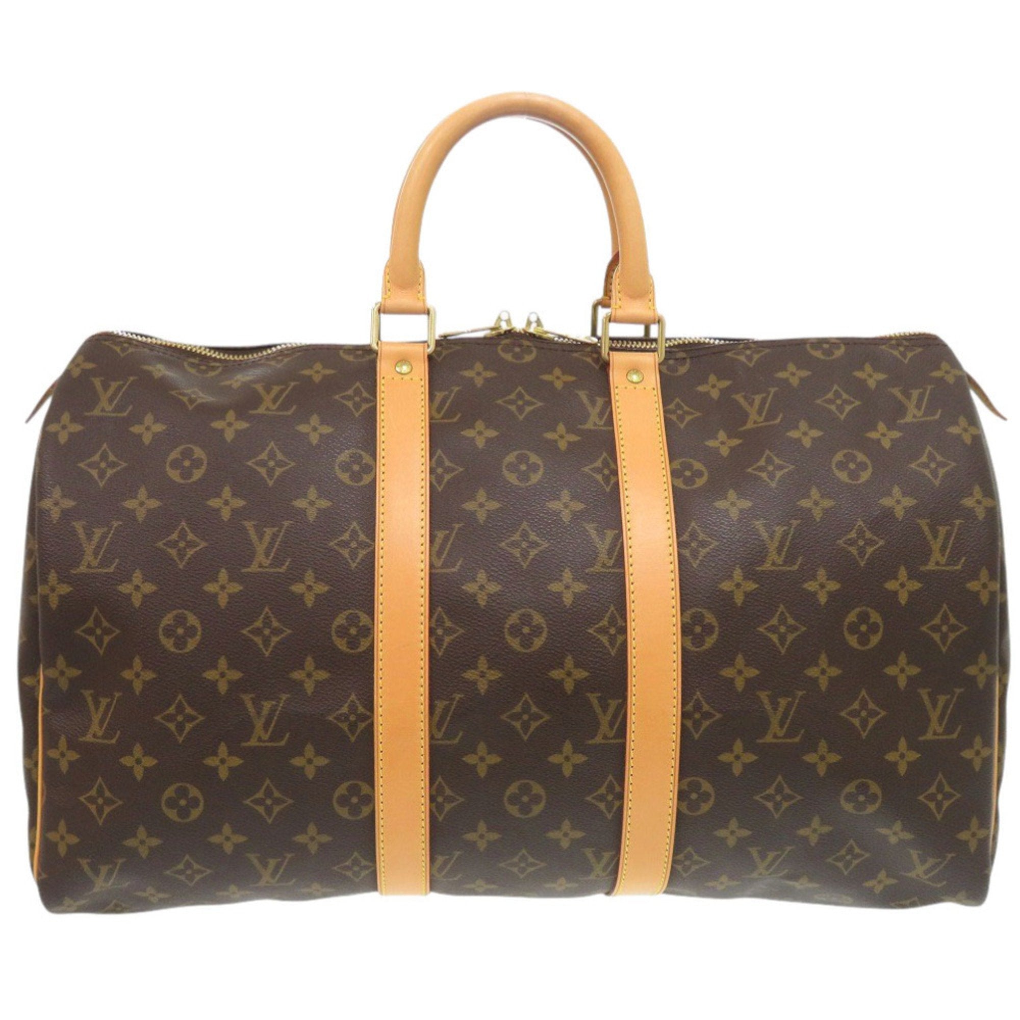 Louis Vuitton Brown Monogram Canvas Boston Bag (Pre-Owned)