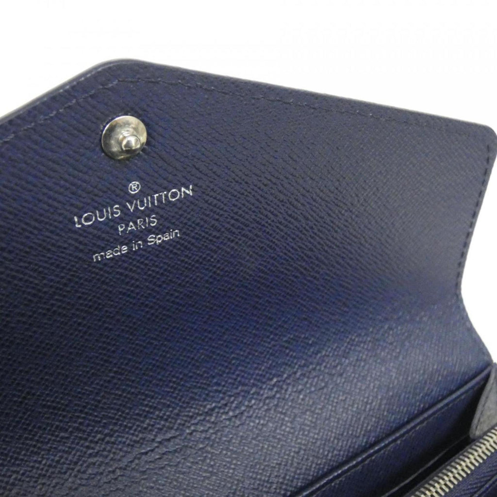 Louis Vuitton Indigo Leather Long Wallet (Bi-Fold) (Pre-Owned)