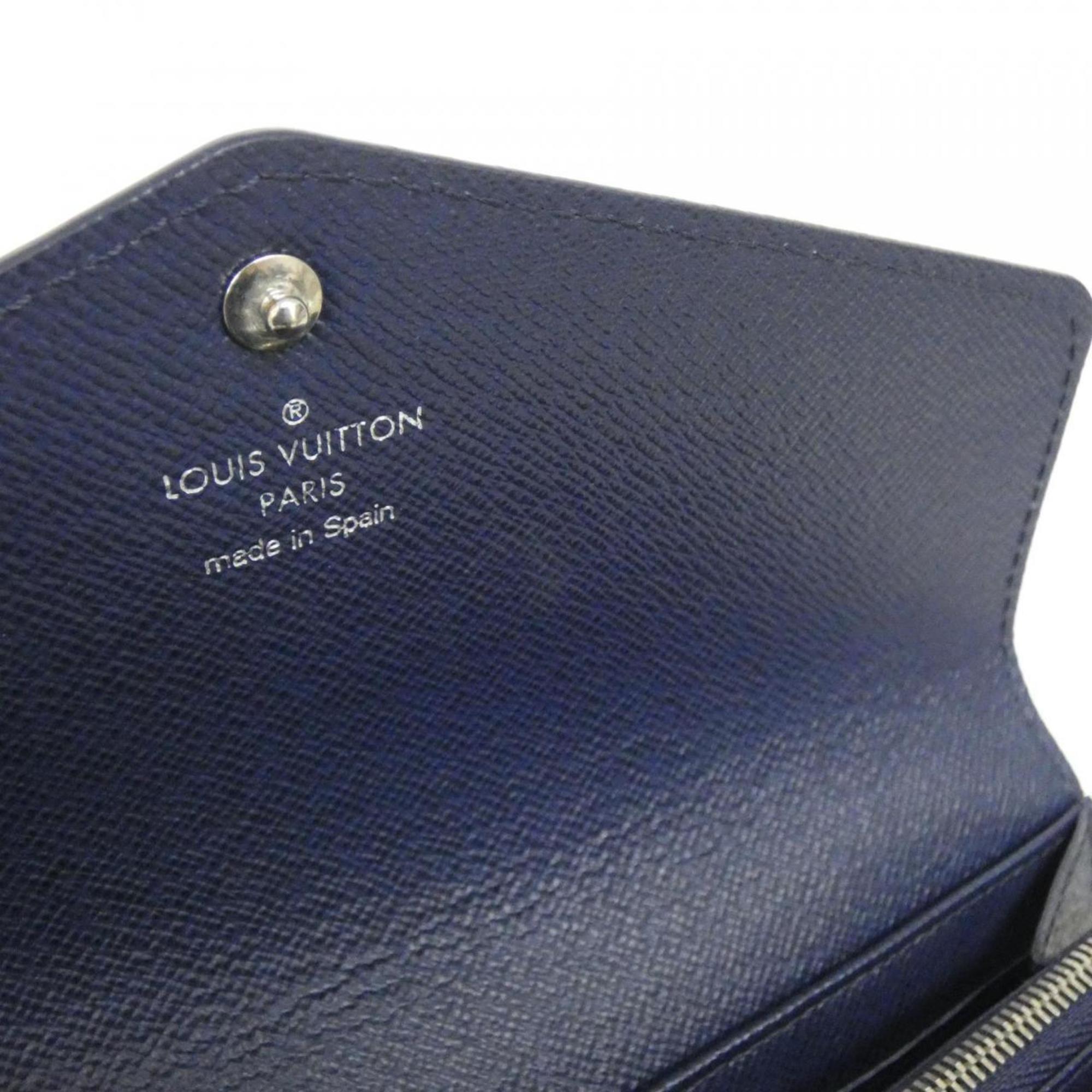 Louis Vuitton Indigo Leather Long Wallet (Bi-Fold) (Pre-Owned)
