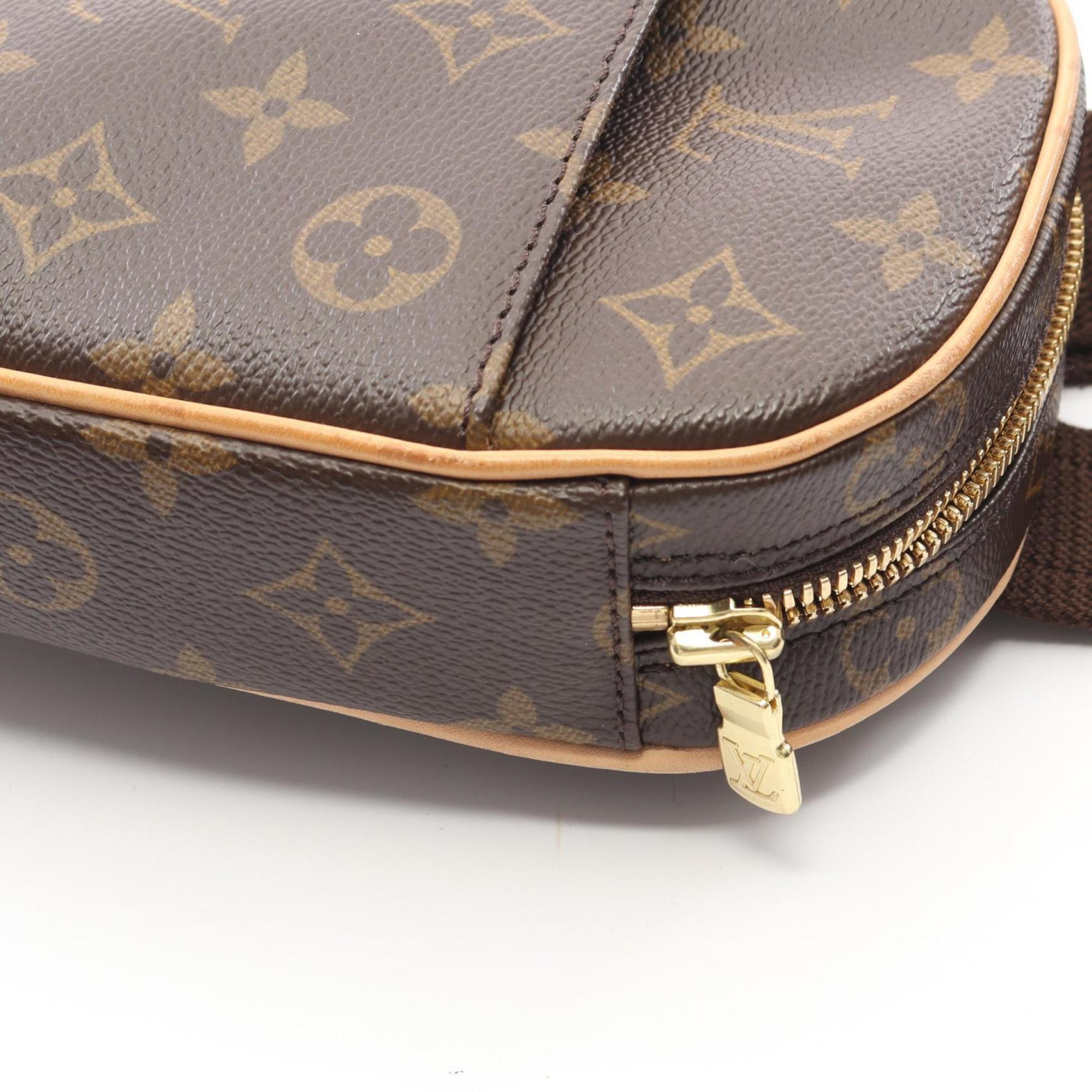Louis Vuitton Monogram Brown Coated Canvas Leather Fanny Pack Sling Bag (Pre-Owned)