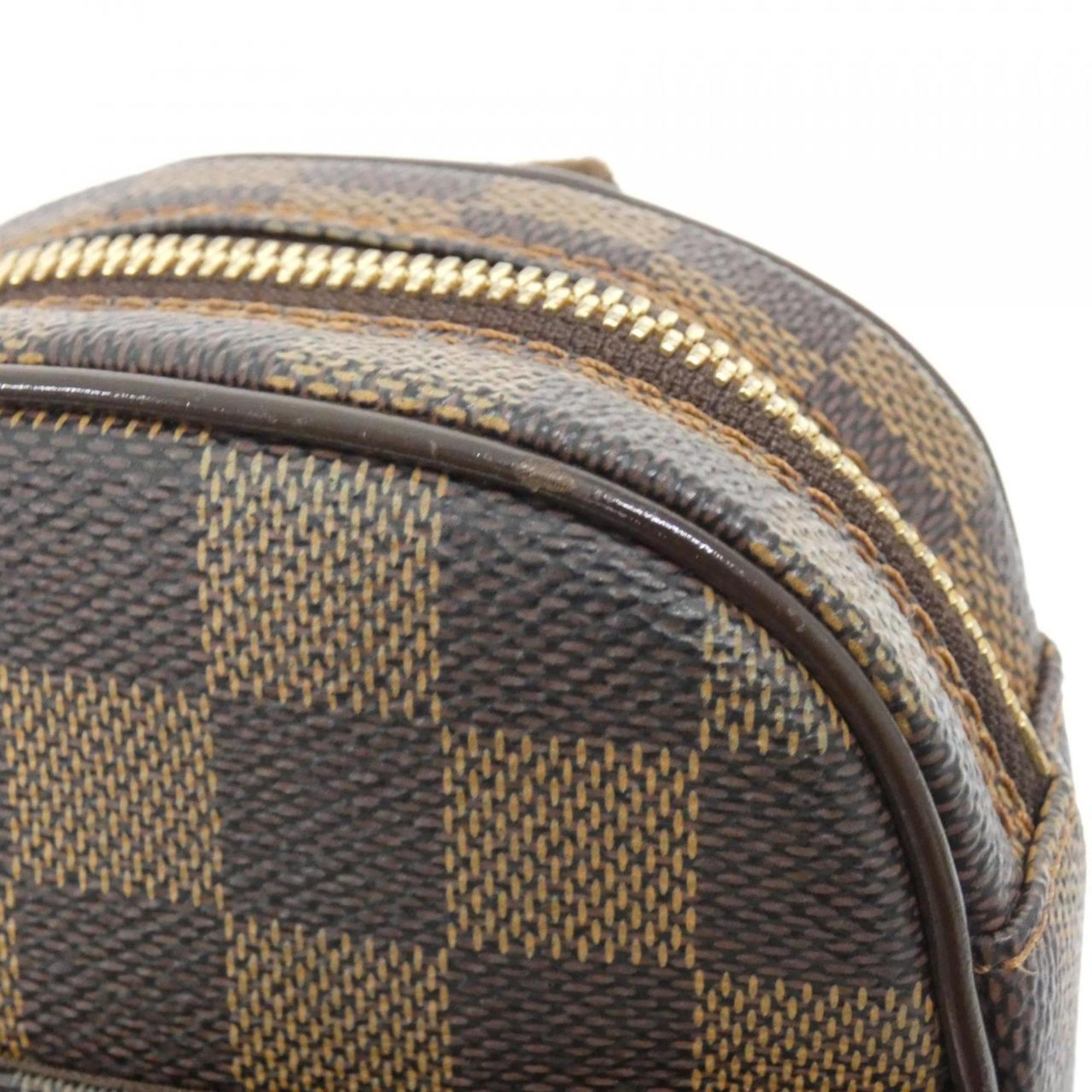 Louis Vuitton Ebene Coated Canvas Pochette Shoulder Bag (Pre-Owned)