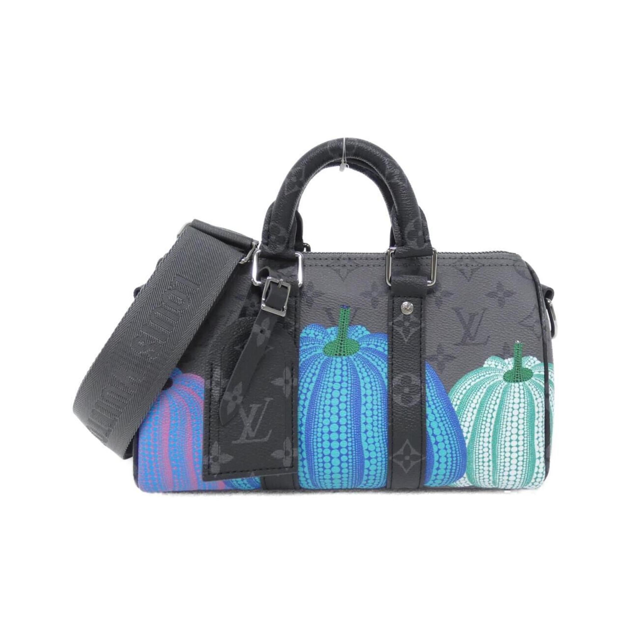 Louis Vuitton Black Gris Coated Canvas Boston Bag (Pre-Owned)