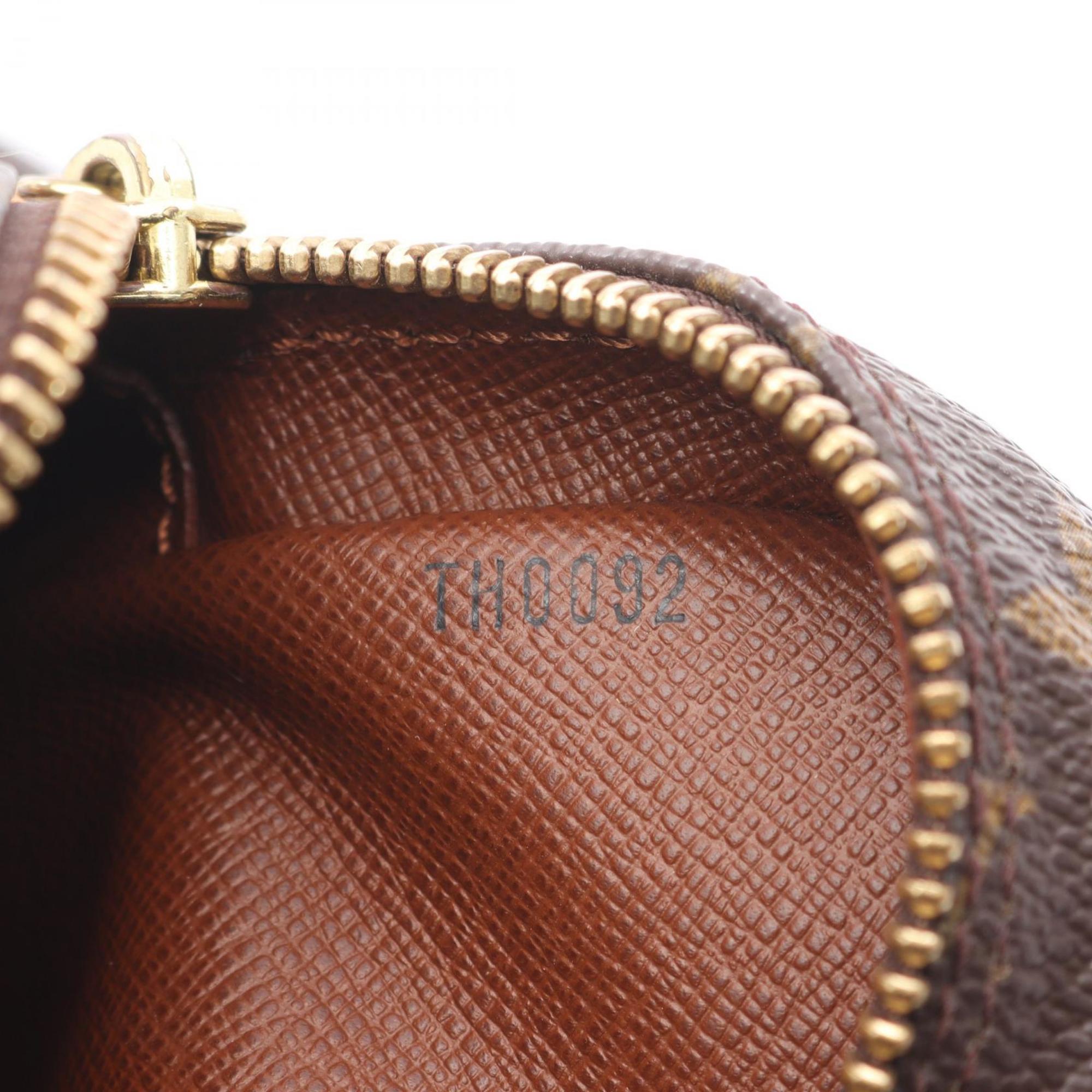 Louis Vuitton Brown Coated Canvas Leather Shoulder Bag (Pre-Owned)
