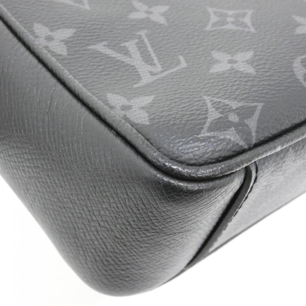 Louis Vuitton Black Coated Canvas Leather Shoulder Bag (Pre-Owned)
