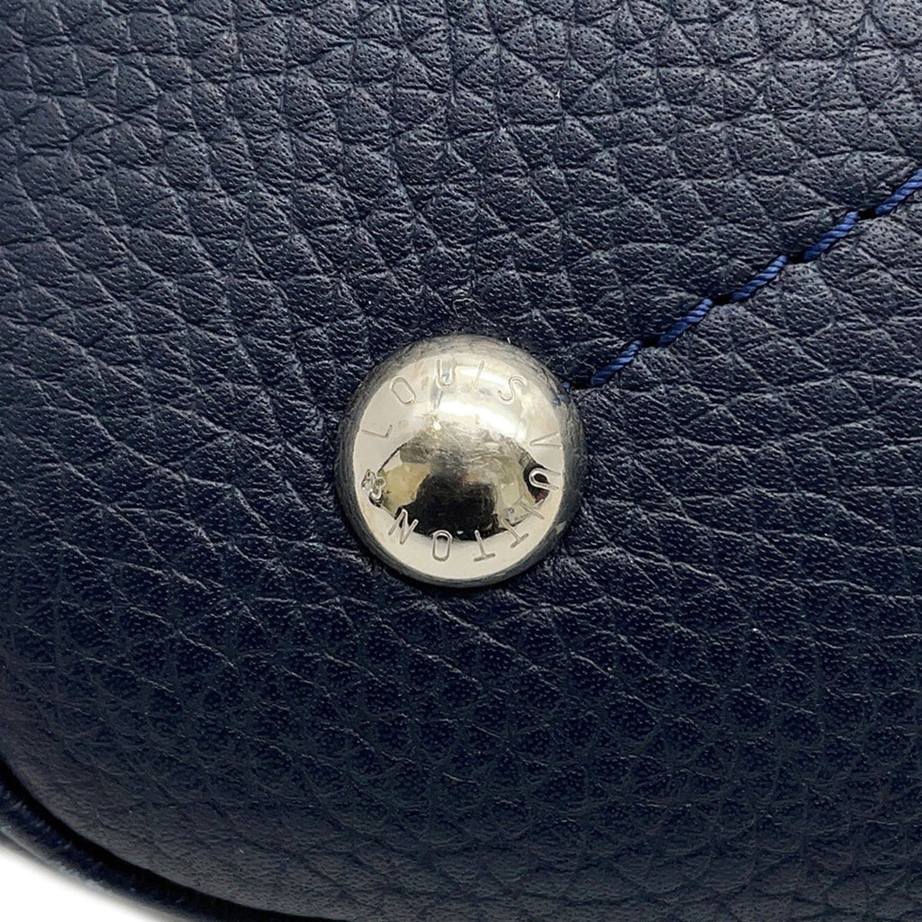 Louis Vuitton Navy Leather Shoulder Bag (Pre-Owned)