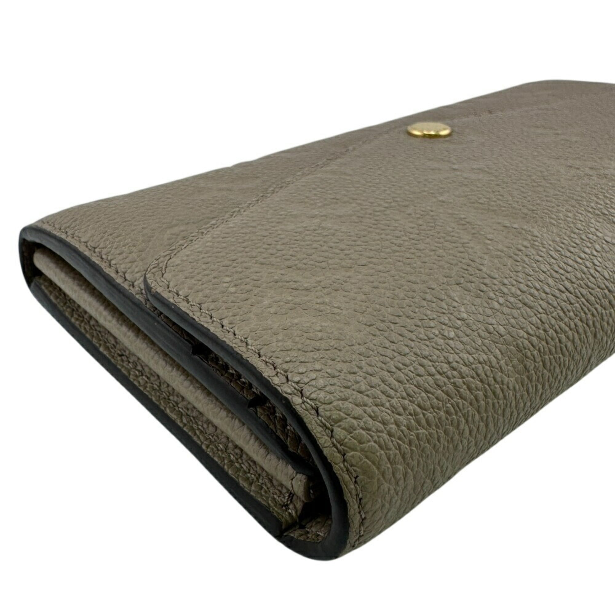Louis Vuitton Beige Galle Monogram Empreinte Leather Long Wallet (Bi-Fold) (Pre-Owned)