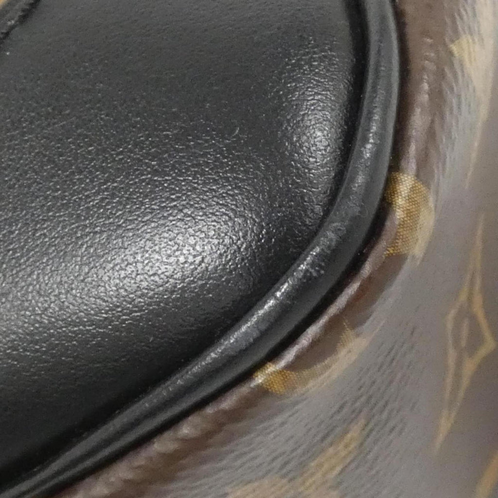 Louis Vuitton Black Marron Coated Canvas Shoulder Bag (Pre-Owned)