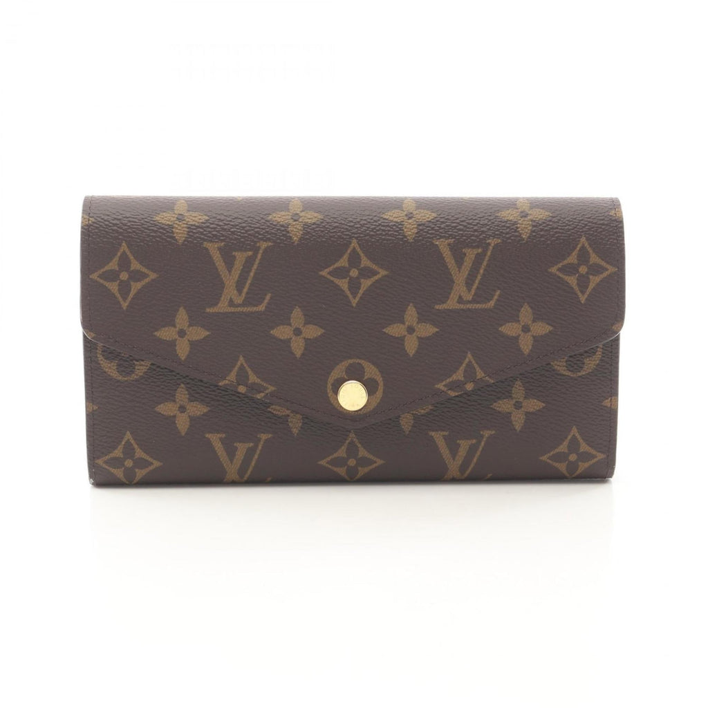 Louis Vuitton Brown Fuchsia Monogram Pink Monogram Long Wallet (Bi-Fold) (Pre-Owned)