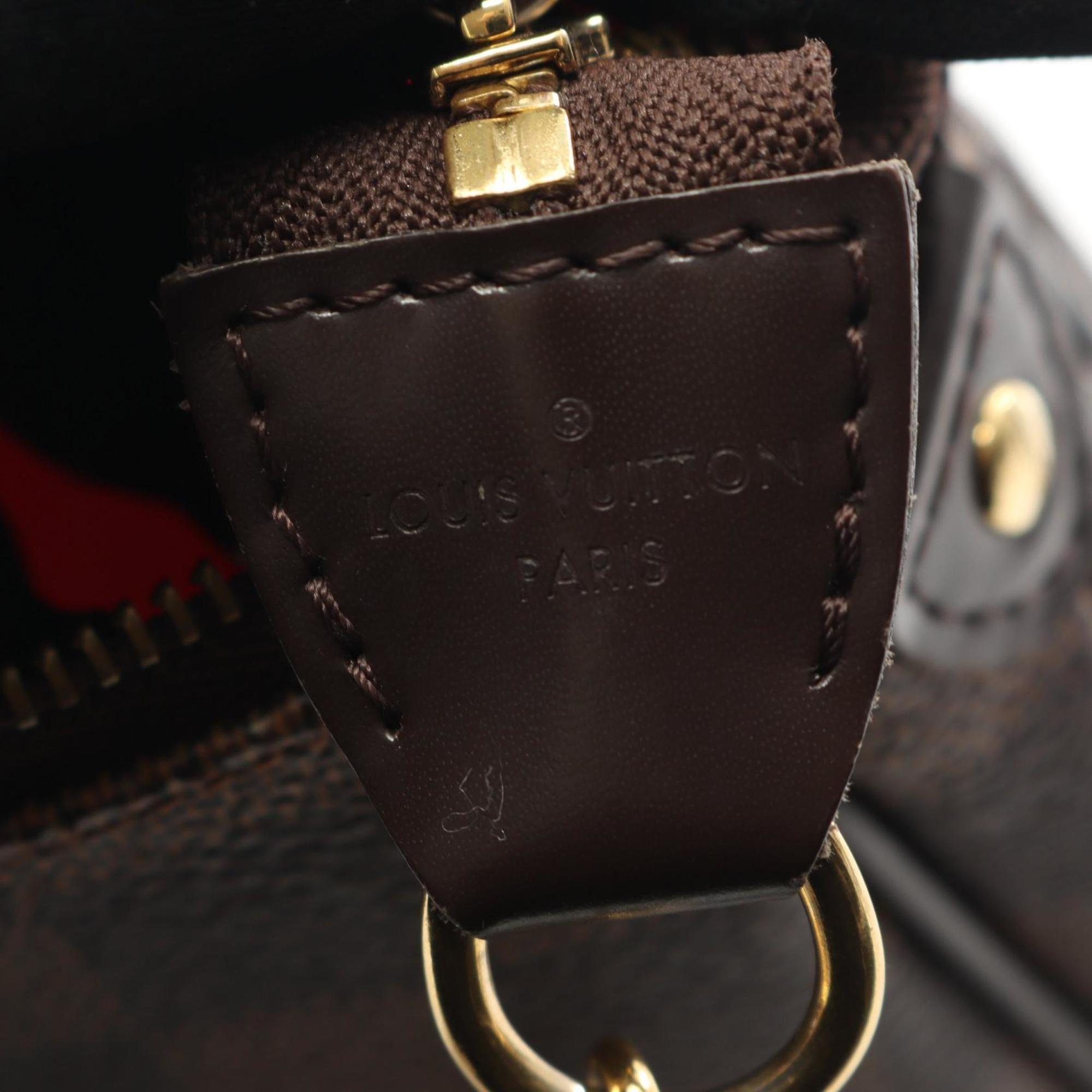 Louis Vuitton Brown Coated Canvas Leather Handbag (Pre-Owned)