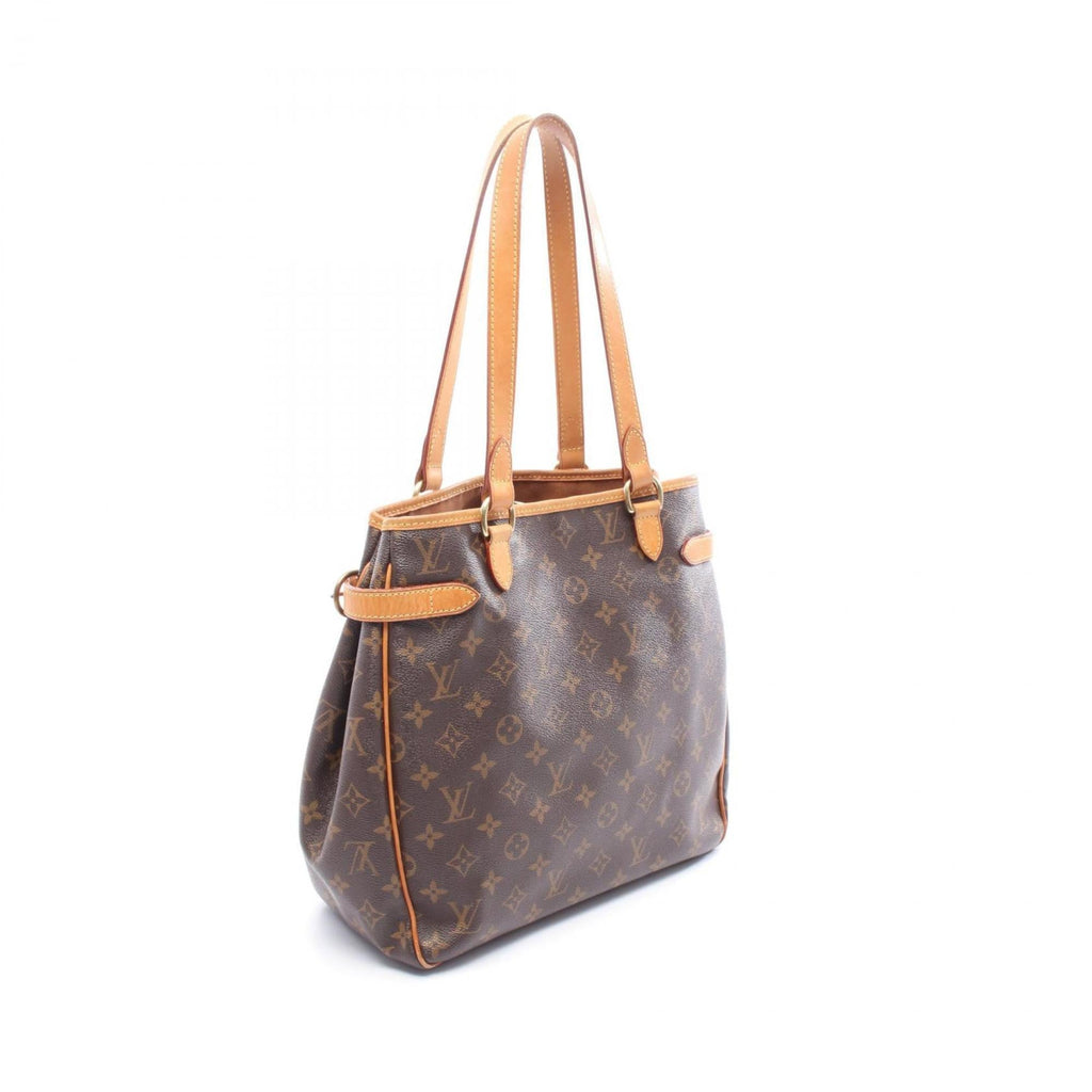 Louis Vuitton Monogram Brown Coated Canvas Leather Tote Bag (Pre-Owned)
