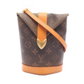 Louis Vuitton Brown Coated Canvas Leather Shoulder Bag (Pre-Owned)