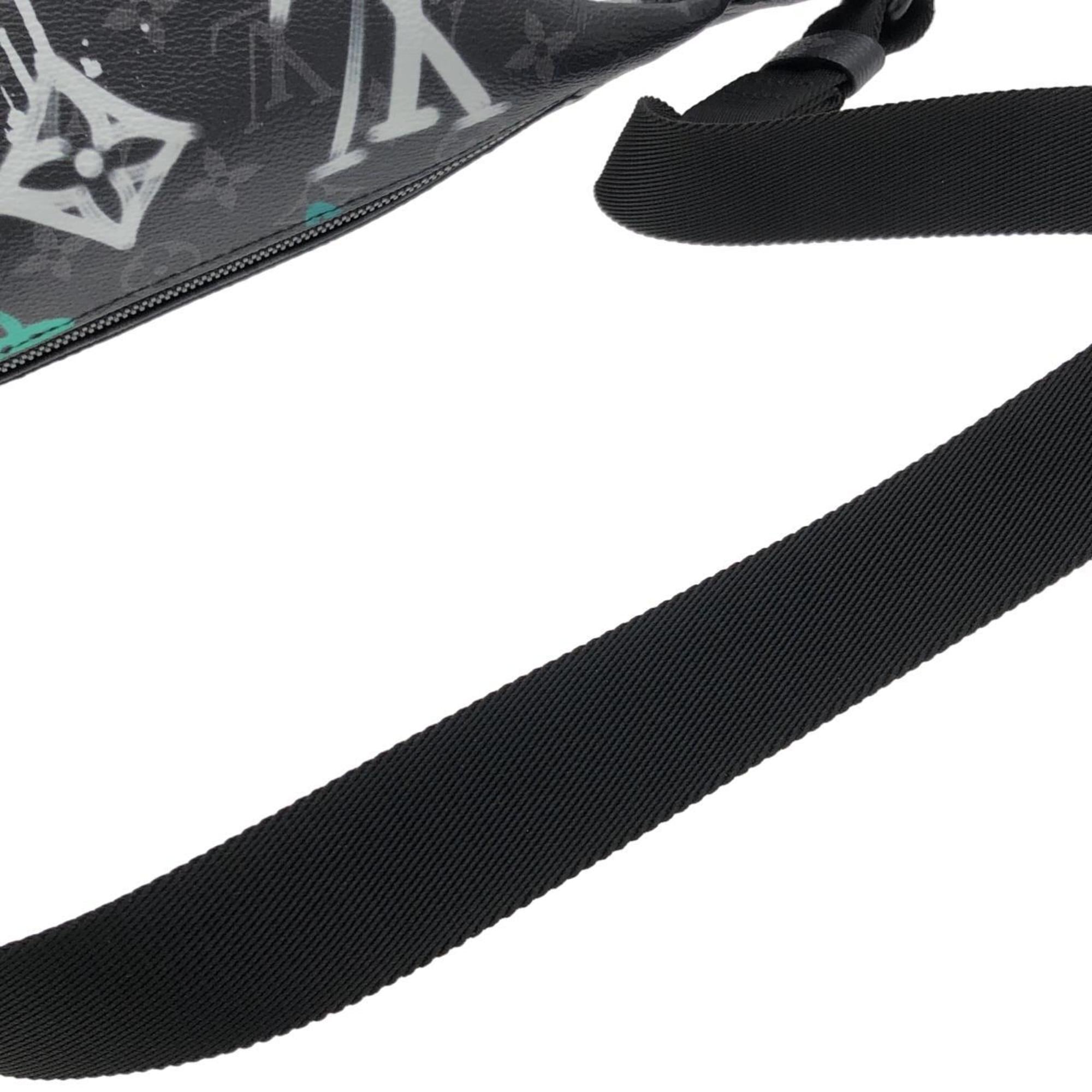 Louis Vuitton Black Coated Canvas Shoulder Bag (Pre-Owned)
