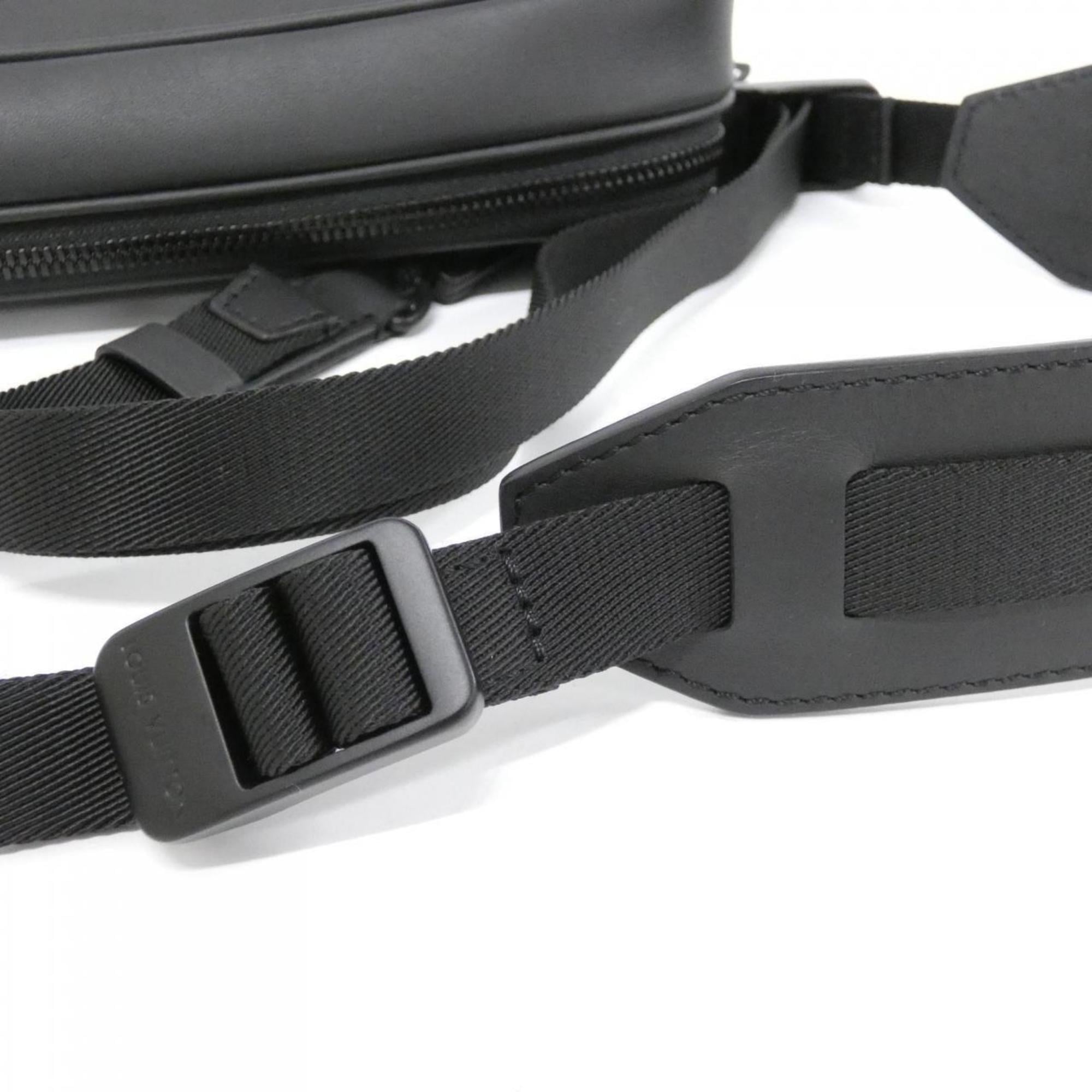 Louis Vuitton Black Gris Nylon Shoulder Bag (Pre-Owned)