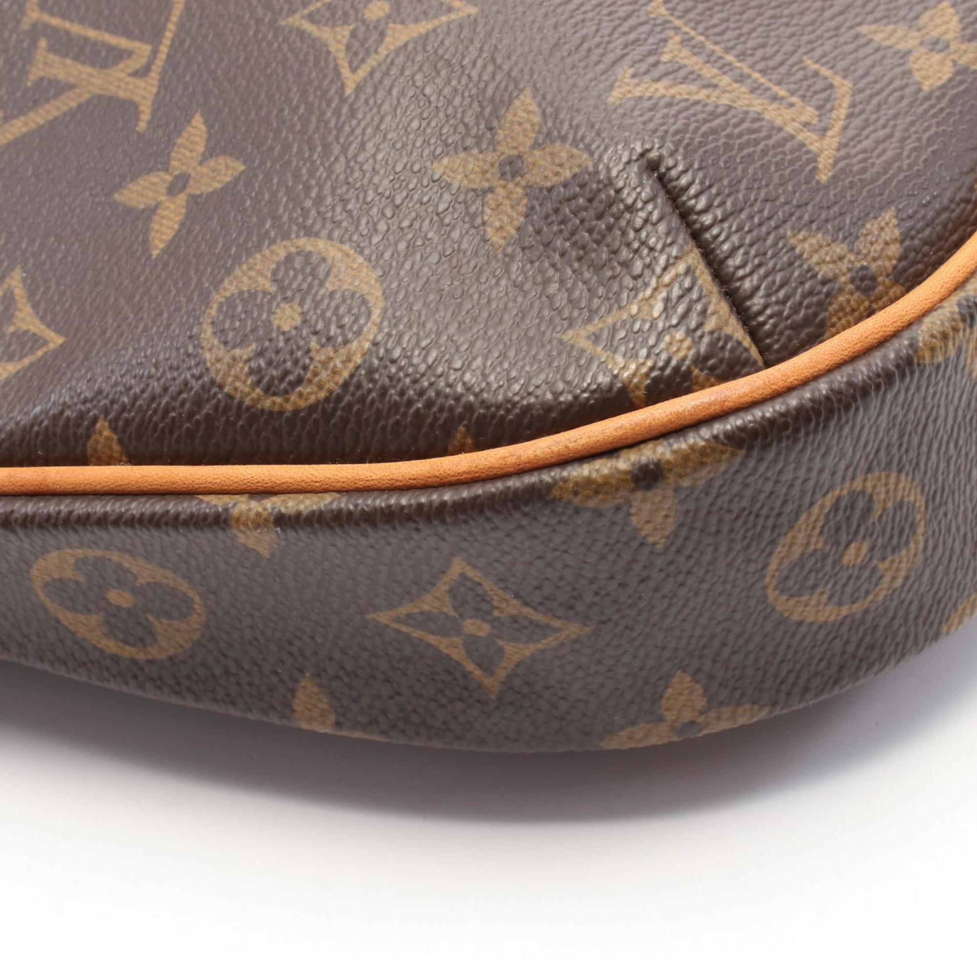 Louis Vuitton Monogram Brown Coated Canvas Leather Shoulder Bag (Pre-Owned)