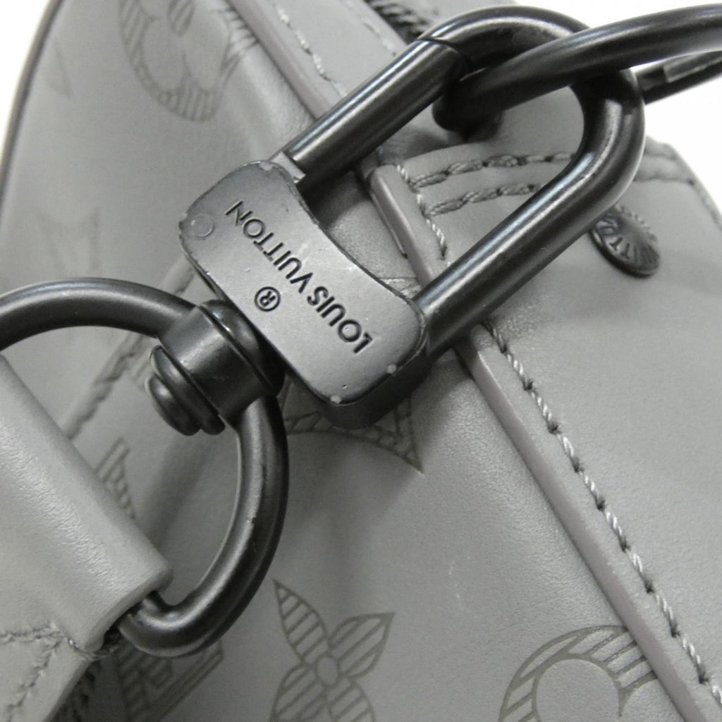 Louis Vuitton Gris Leather Pouch Shoulder Bag (Pre-Owned)