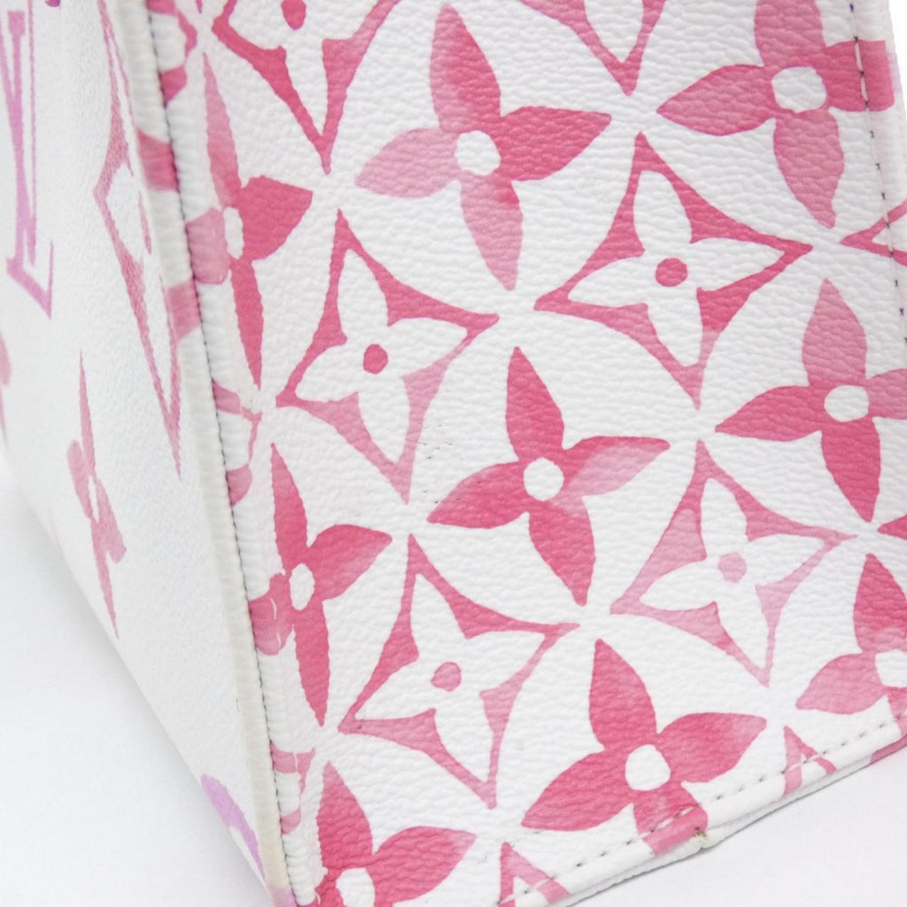 Louis Vuitton Pink Coated Canvas Handbag (Pre-Owned)