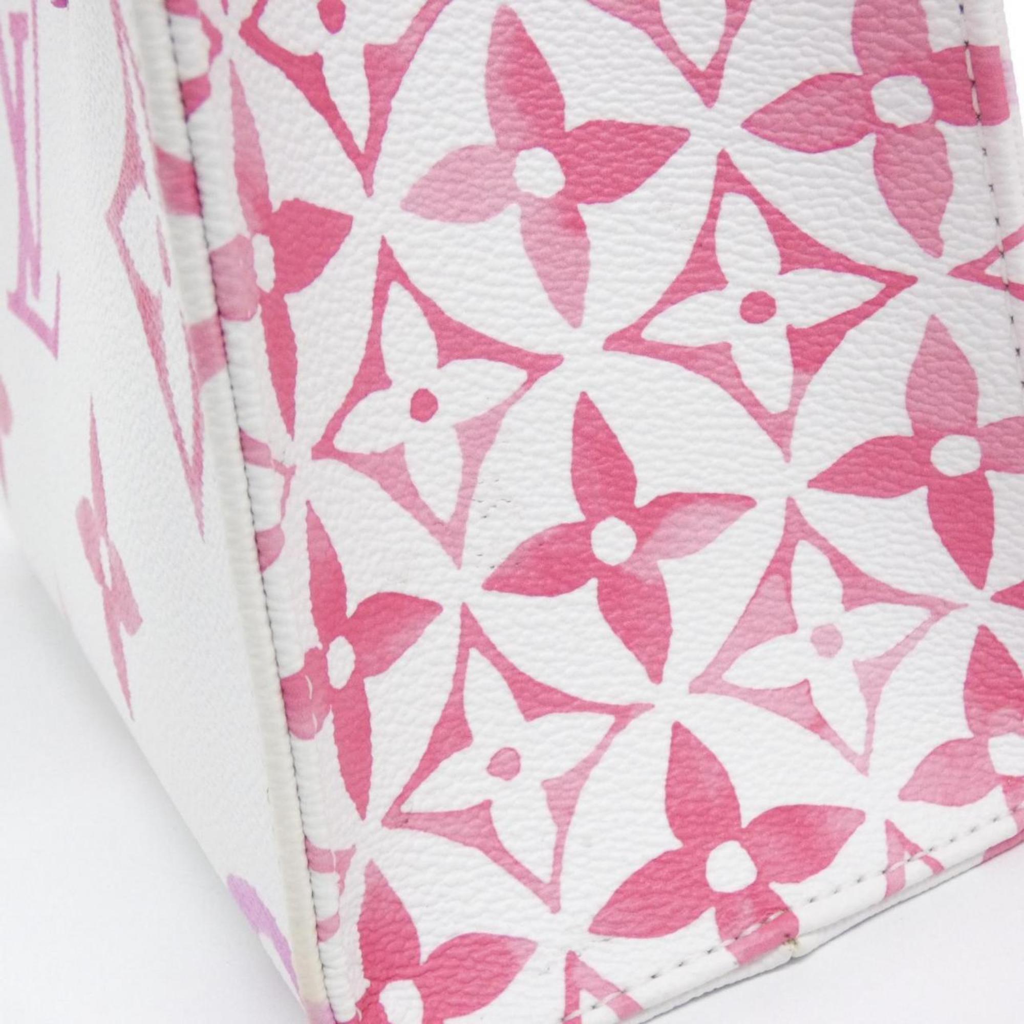 Louis Vuitton Pink Coated Canvas Handbag (Pre-Owned)