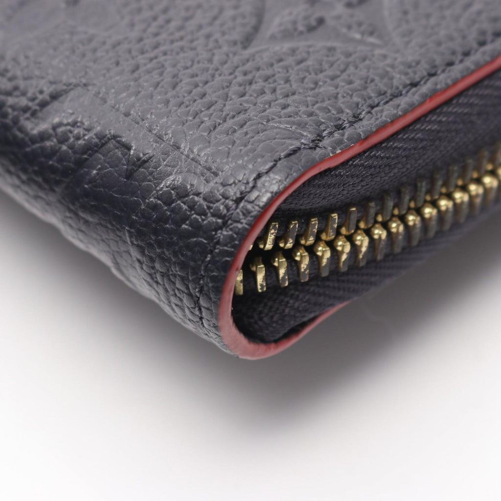 Louis Vuitton Marine Rouge Navy Red Color Monogram Empreinte Long Wallet (Bi-Fold) (Pre-Owned)