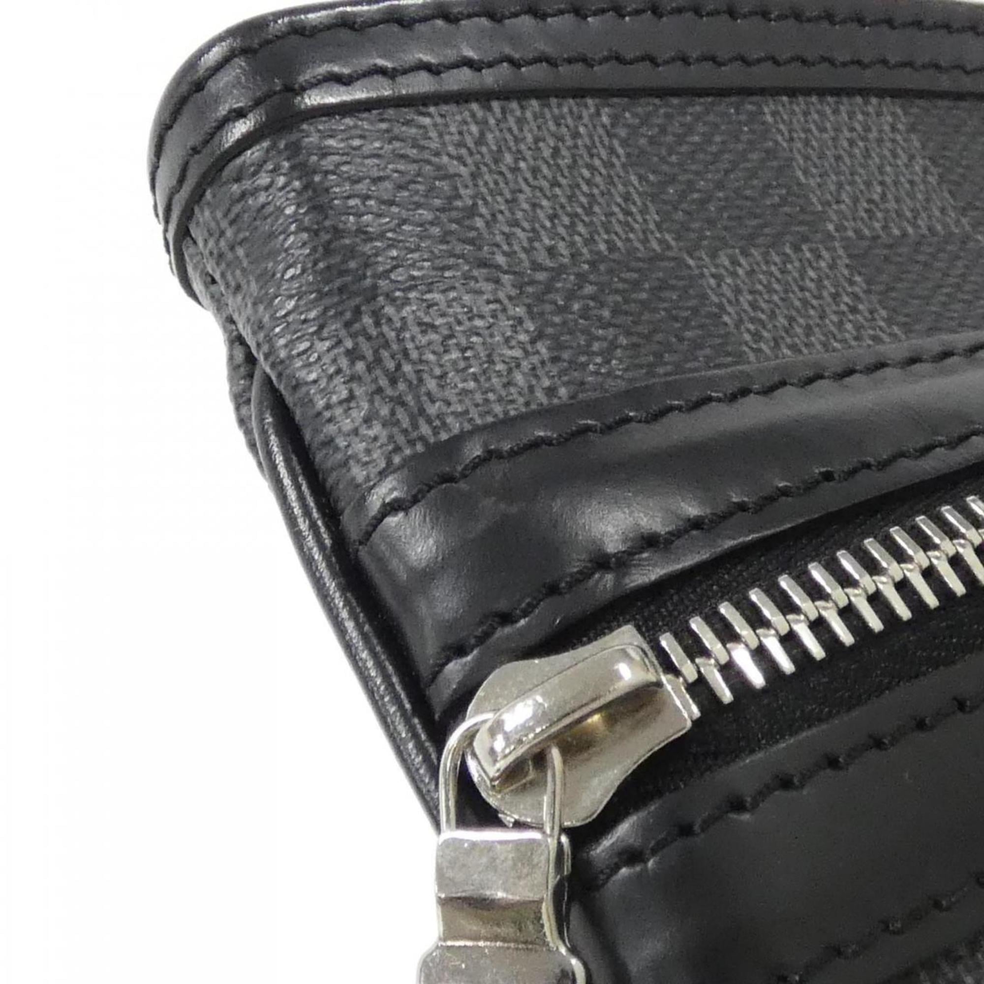 Louis Vuitton Graphite Gray Coated Canvas Shoulder Bag (Pre-Owned)