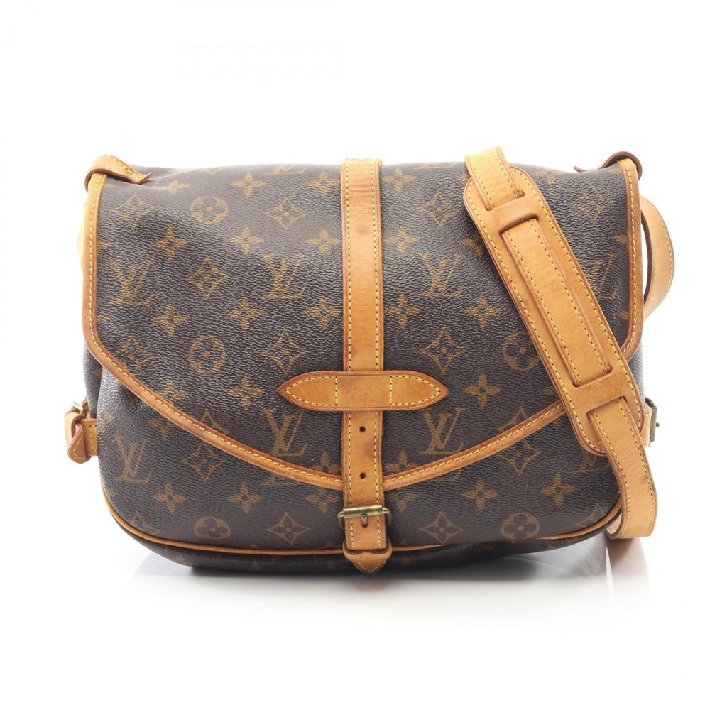Louis Vuitton Brown Coated Canvas Monogram Leather Pvc Shoulder Bag (Pre-Owned)