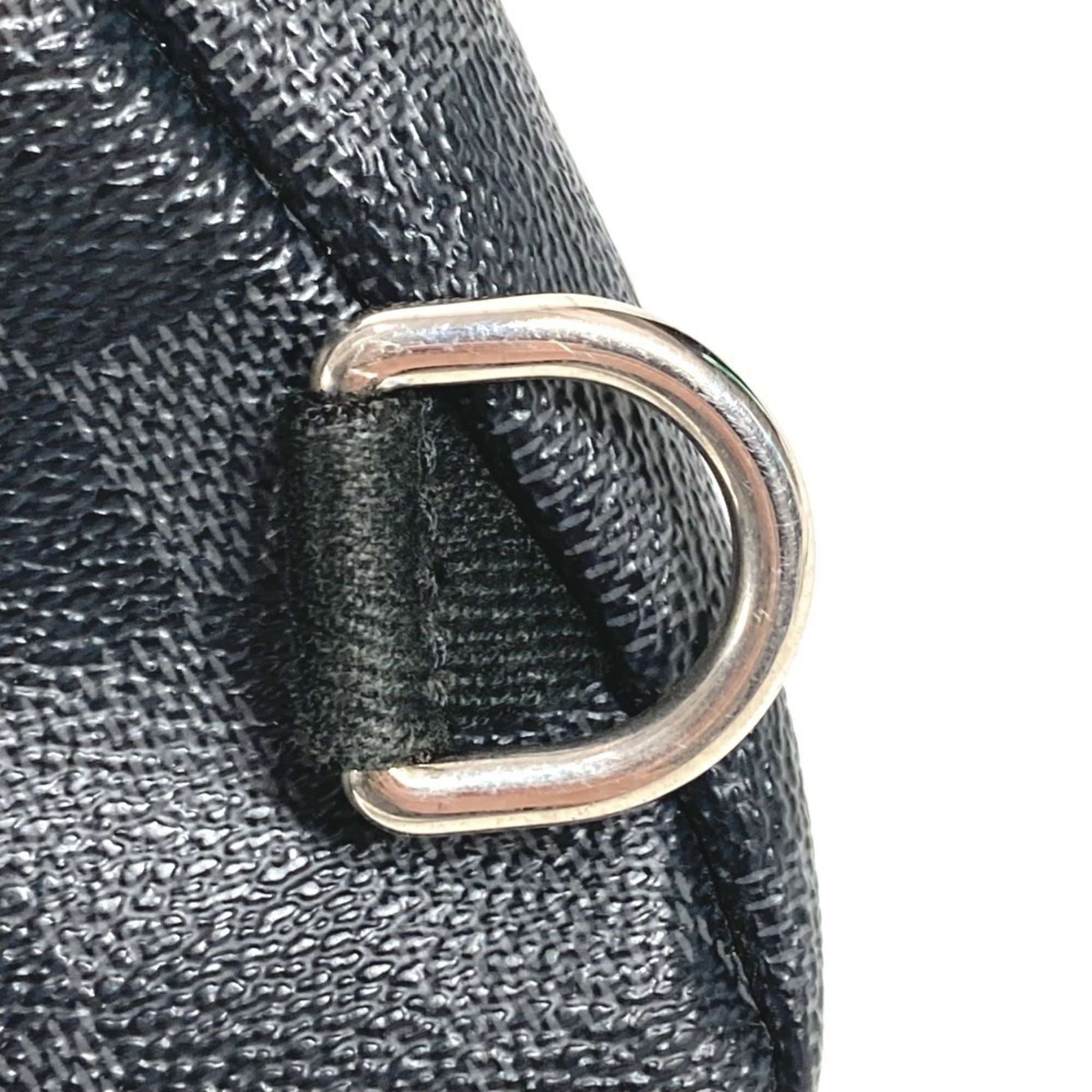 Louis Vuitton Black Damier Graphite Canvas Shoulder Bag Sling Bag (Pre-Owned)