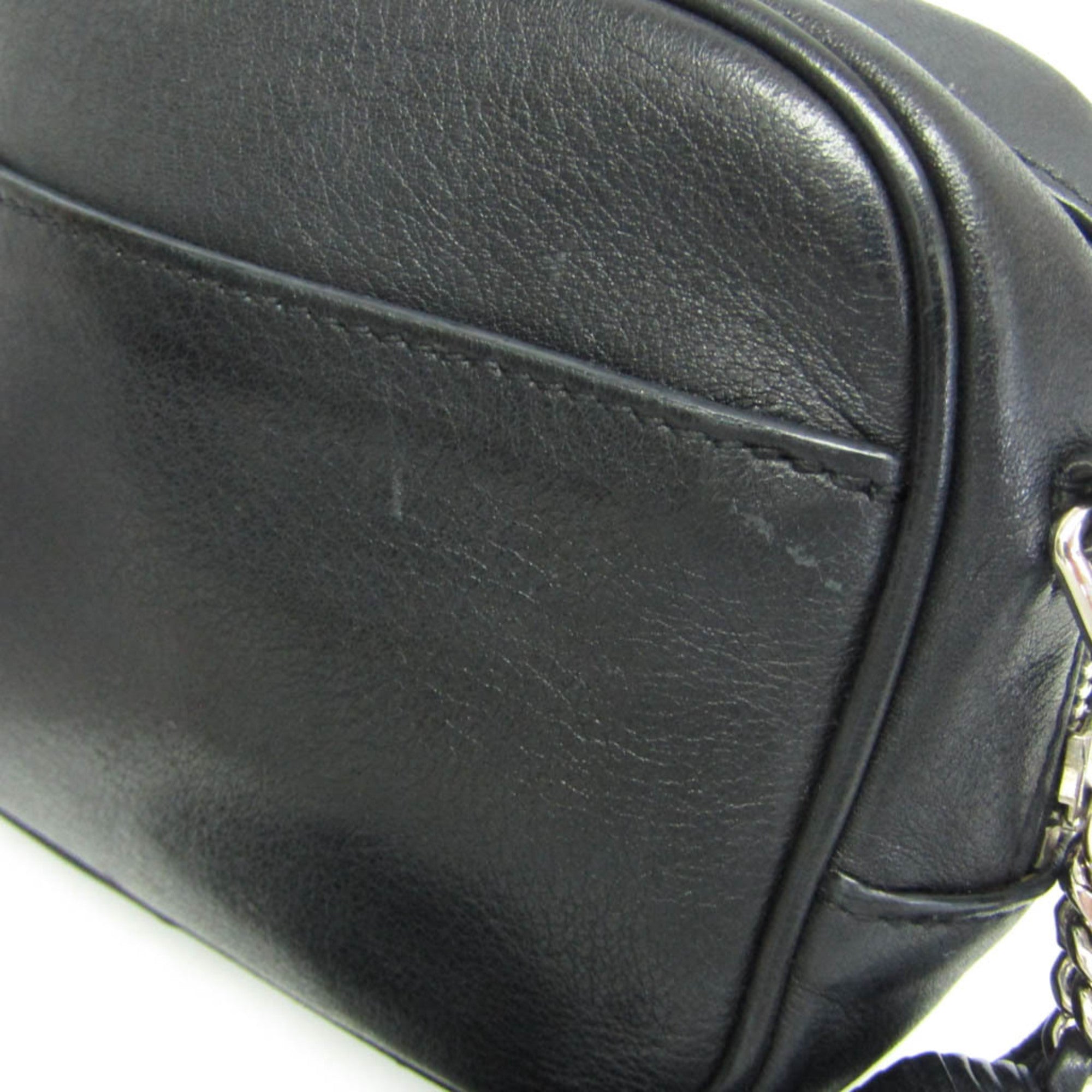 Classic Monogram Blogger Crossbody Bag Leather Small
