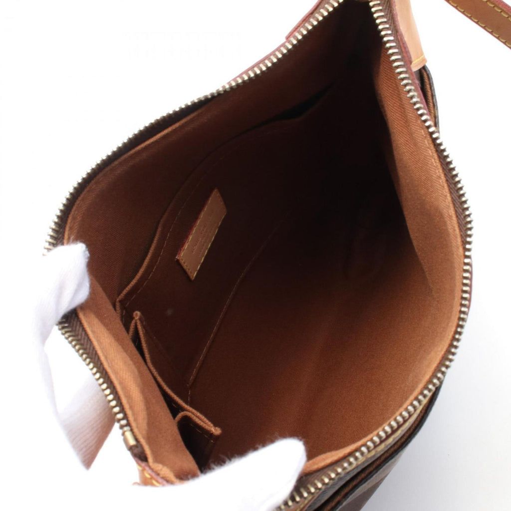 Louis Vuitton Monogram Brown Coated Canvas Leather Shoulder Bag (Pre-Owned)