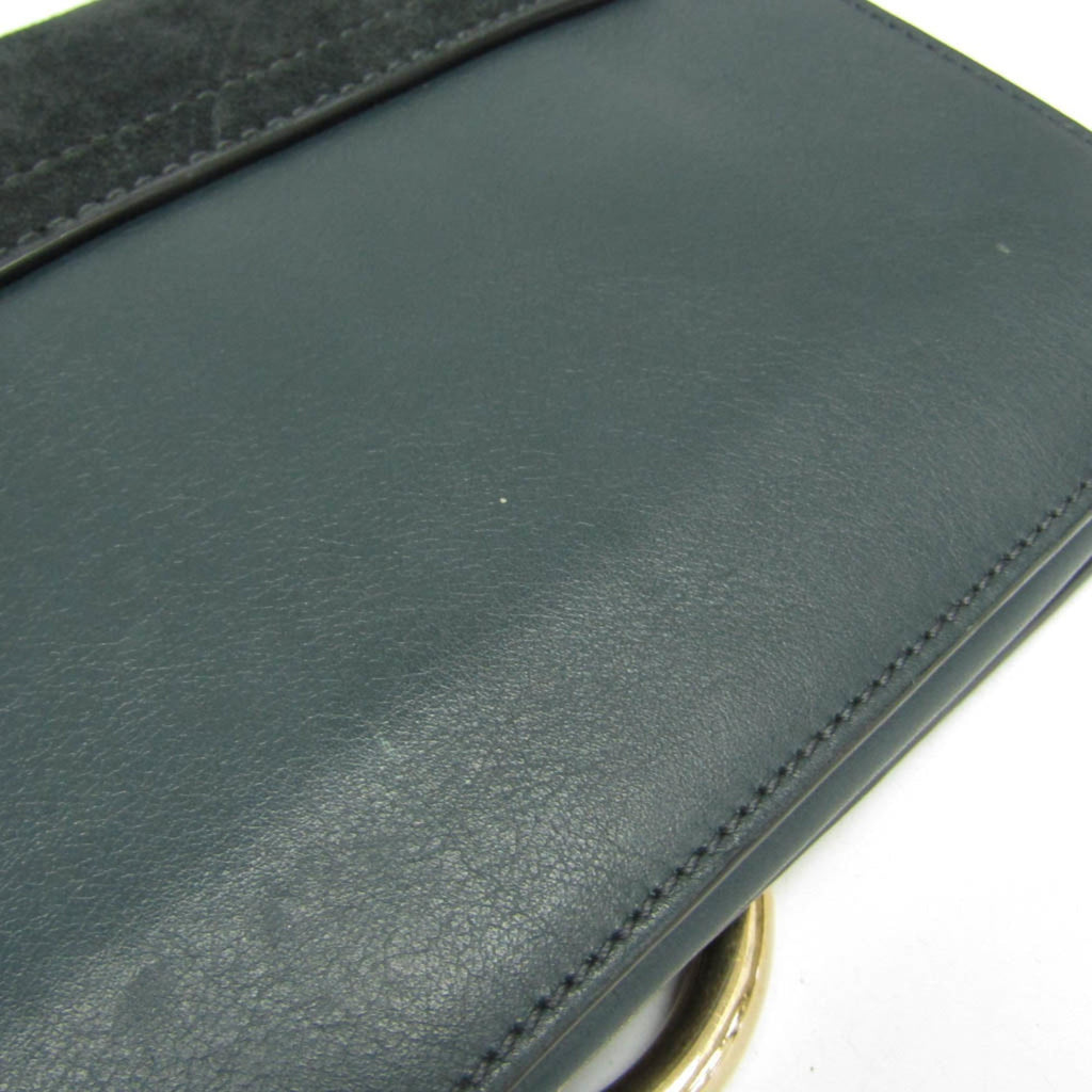 Faye Shoulder Bag Leather and Suede Small