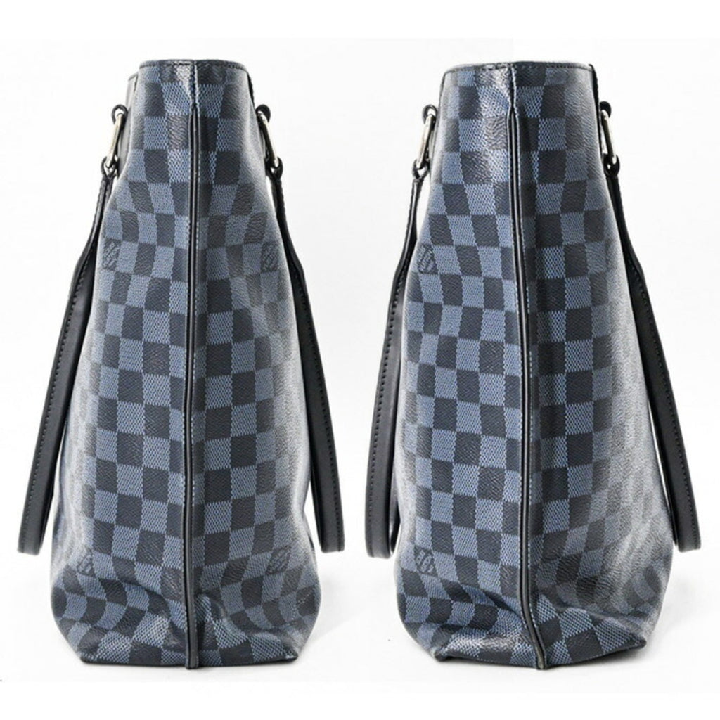 Louis Vuitton Damier Cobalt Black Blue Damier Graphite Tote Bag (Pre-Owned)