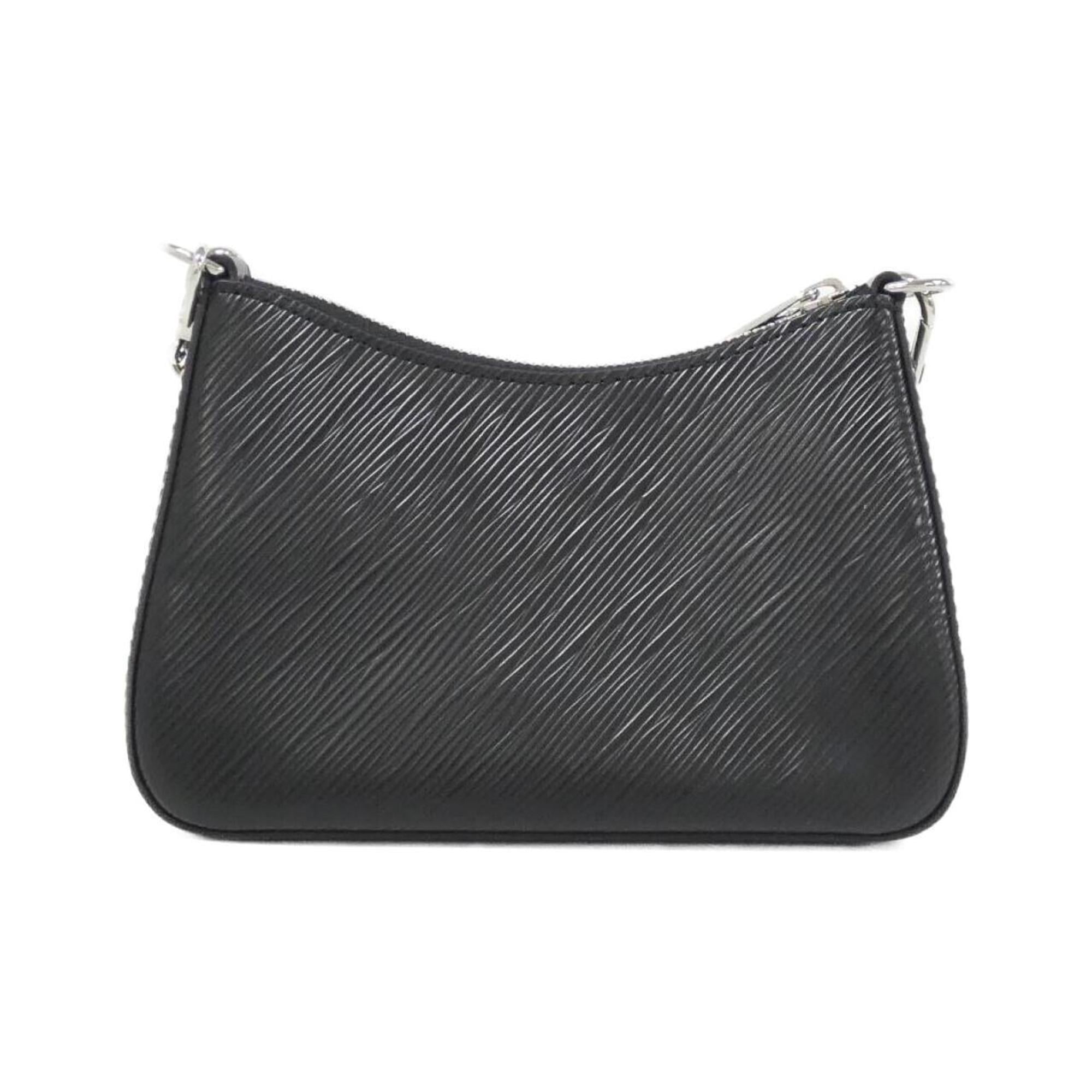 Louis Vuitton Black Leather Shoulder Bag (Pre-Owned)