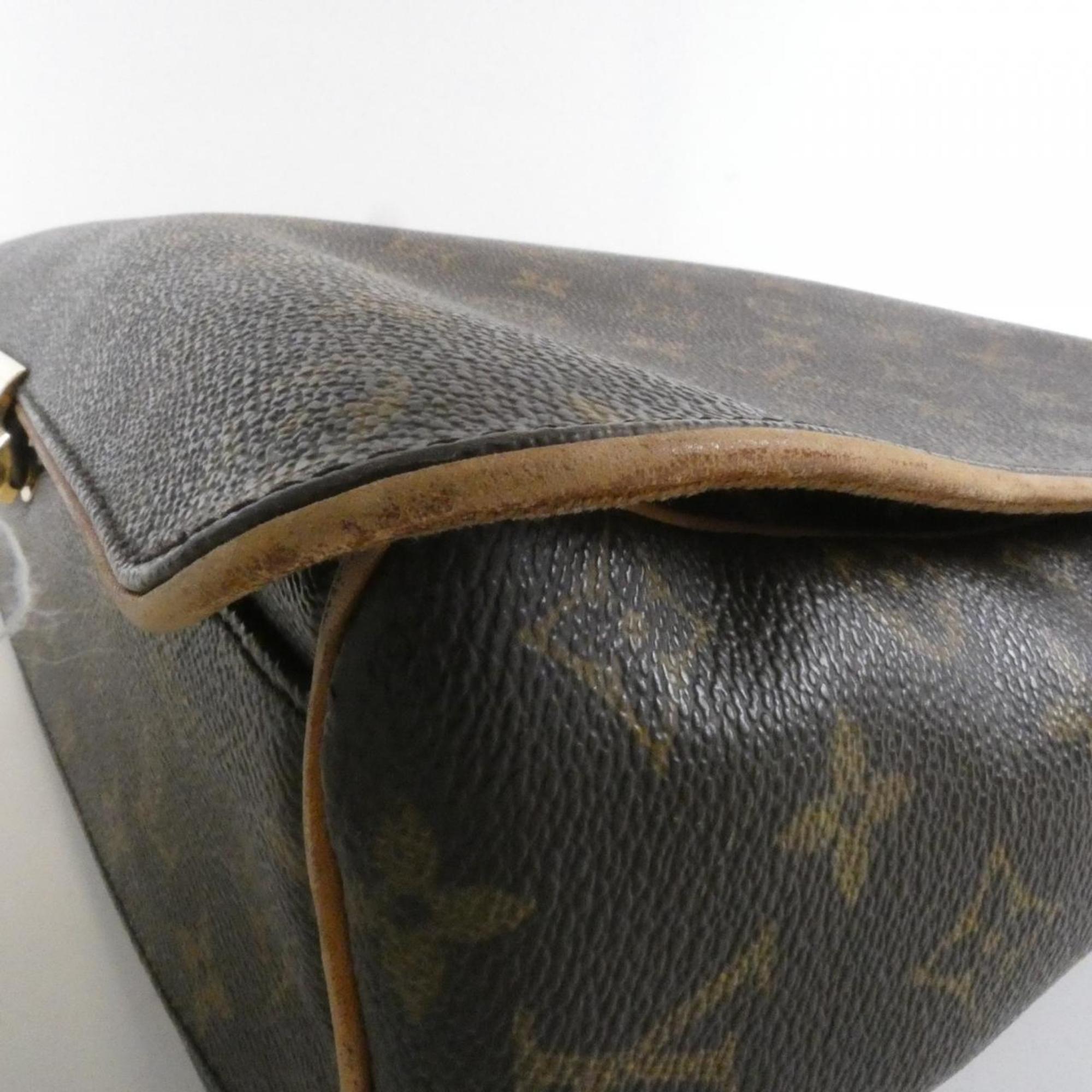 Louis Vuitton Marron Coated Canvas Shoulder Bag (Pre-Owned)