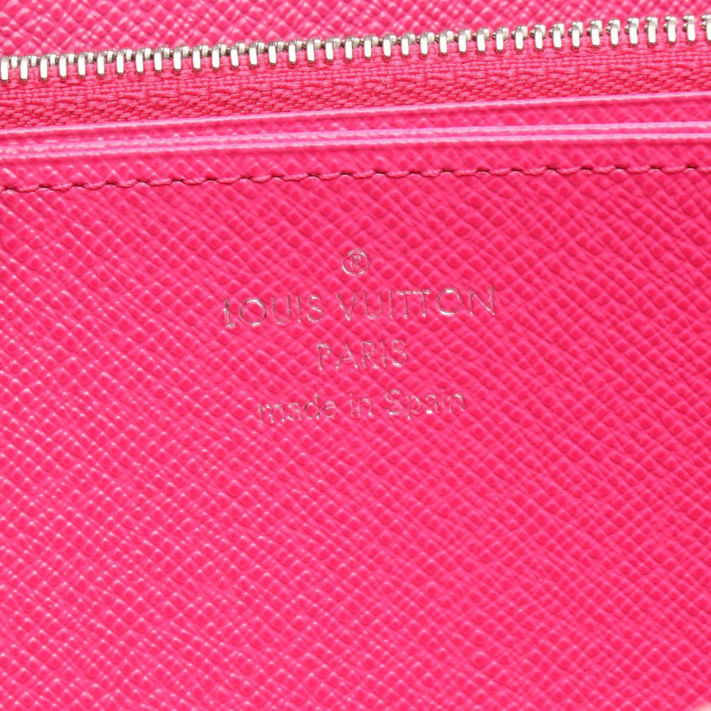 Louis Vuitton Black Hot Pink Noir Pink Leather Long Wallet (Bi-Fold) (Pre-Owned)