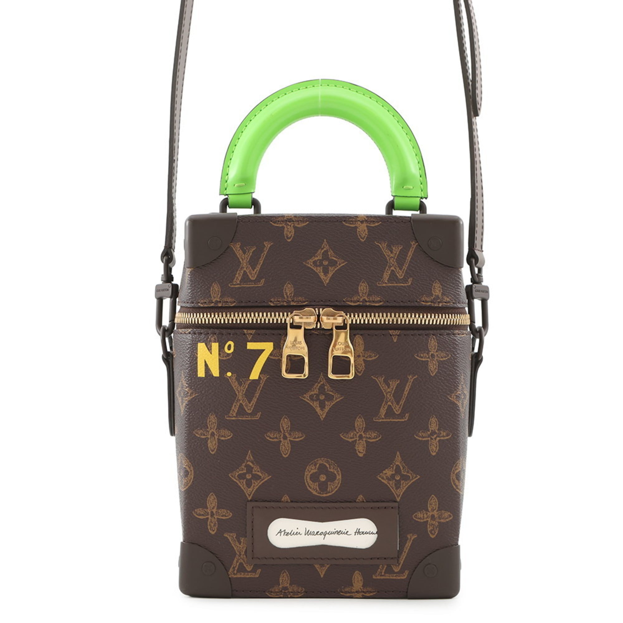 Louis Vuitton Green Monogram Handbag Shoulder Bag (Pre-Owned)