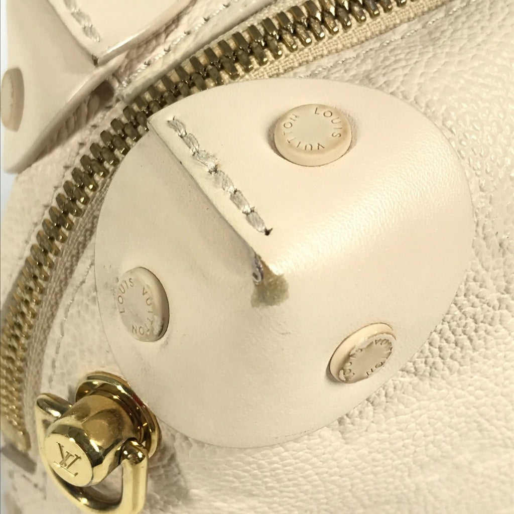 Louis Vuitton White Monogram Empreinte Handbag (Pre-Owned)