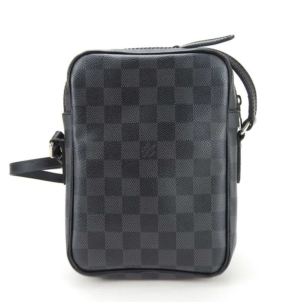 Louis Vuitton Damier Graphite Black Gray Damier Graphite Pochette Shoulder Bag (Pre-Owned)