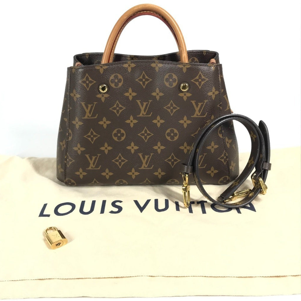 Louis Vuitton Brown Monogram Monogram Handbag Shoulder Bag Tote Bag (Pre-Owned)