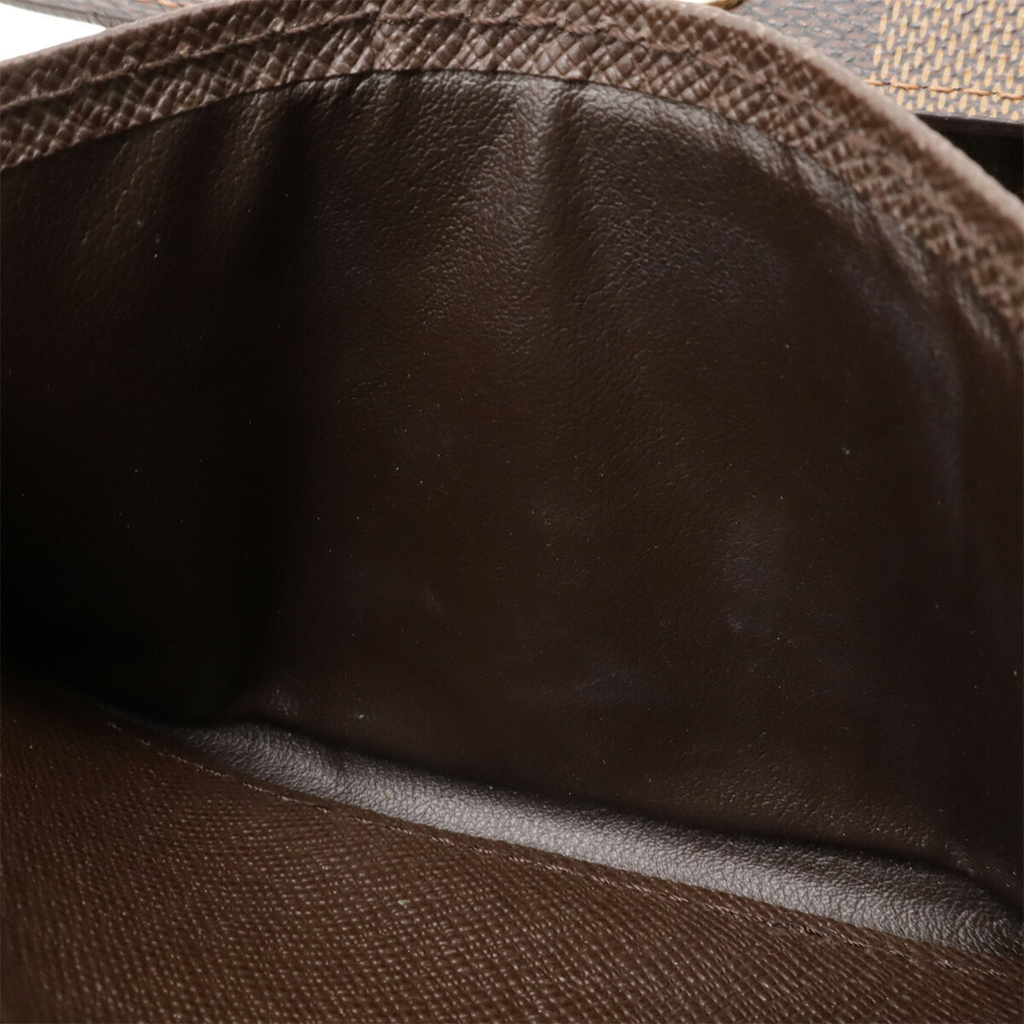 Louis Vuitton Brown Damier Canvas Pvc Damier Canvas Wallet (Tri-Fold) (Pre-Owned)