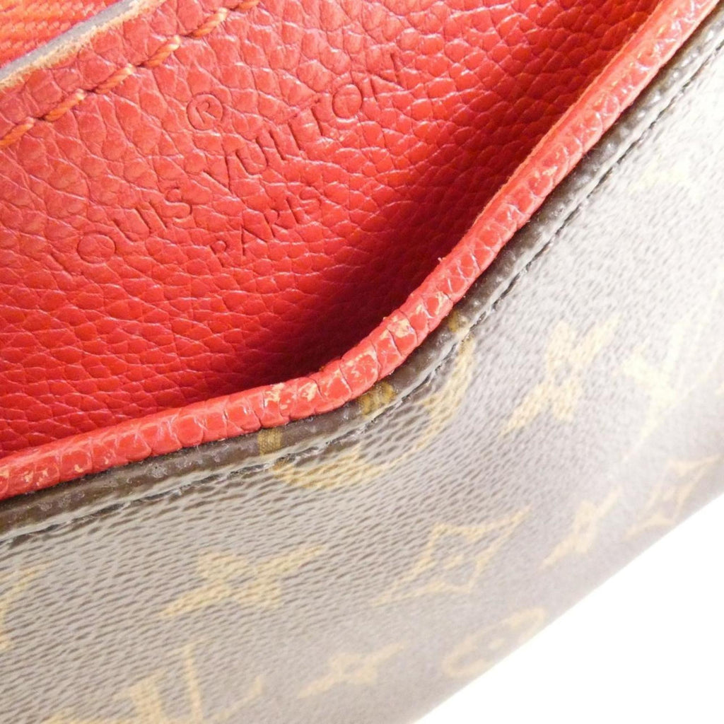 Louis Vuitton Brown Dark Brown Coated Canvas Shoulder Bag (Pre-Owned)