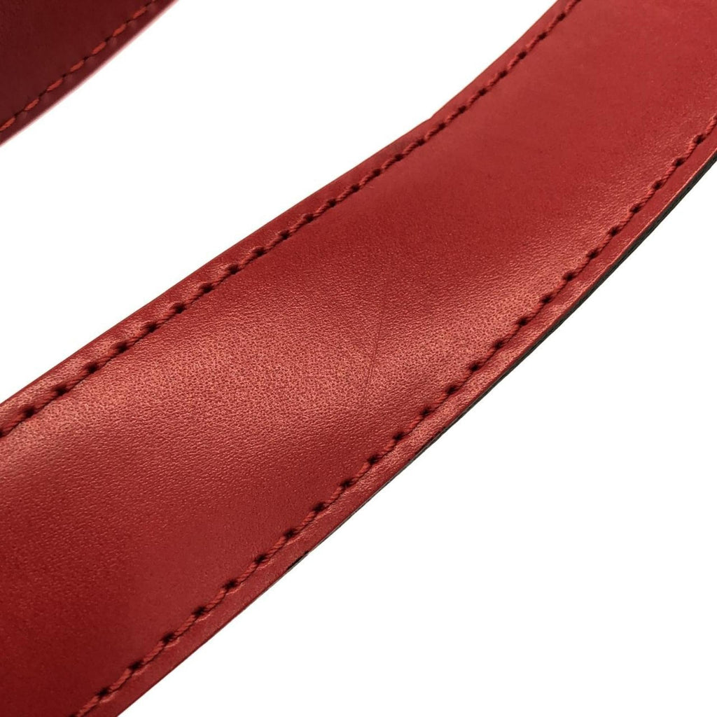 Louis Vuitton Red Color Leather Shoulder Bag (Pre-Owned)