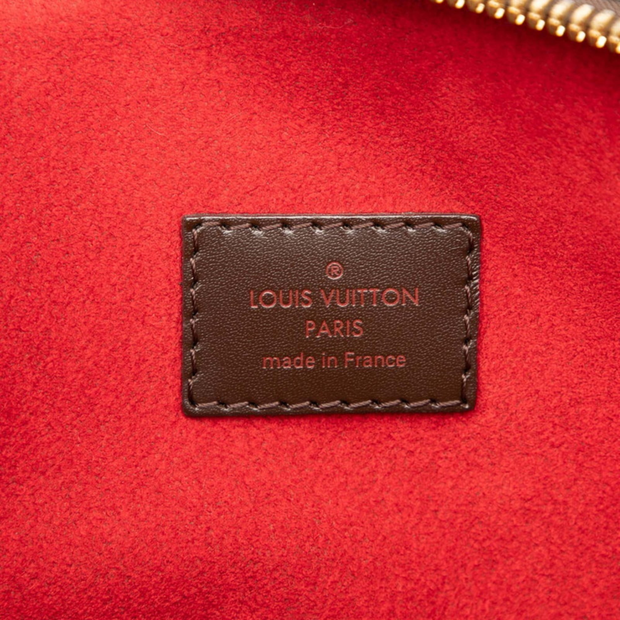 Louis Vuitton Brown Leather Pvc Handbag Shoulder Bag (Pre-Owned)