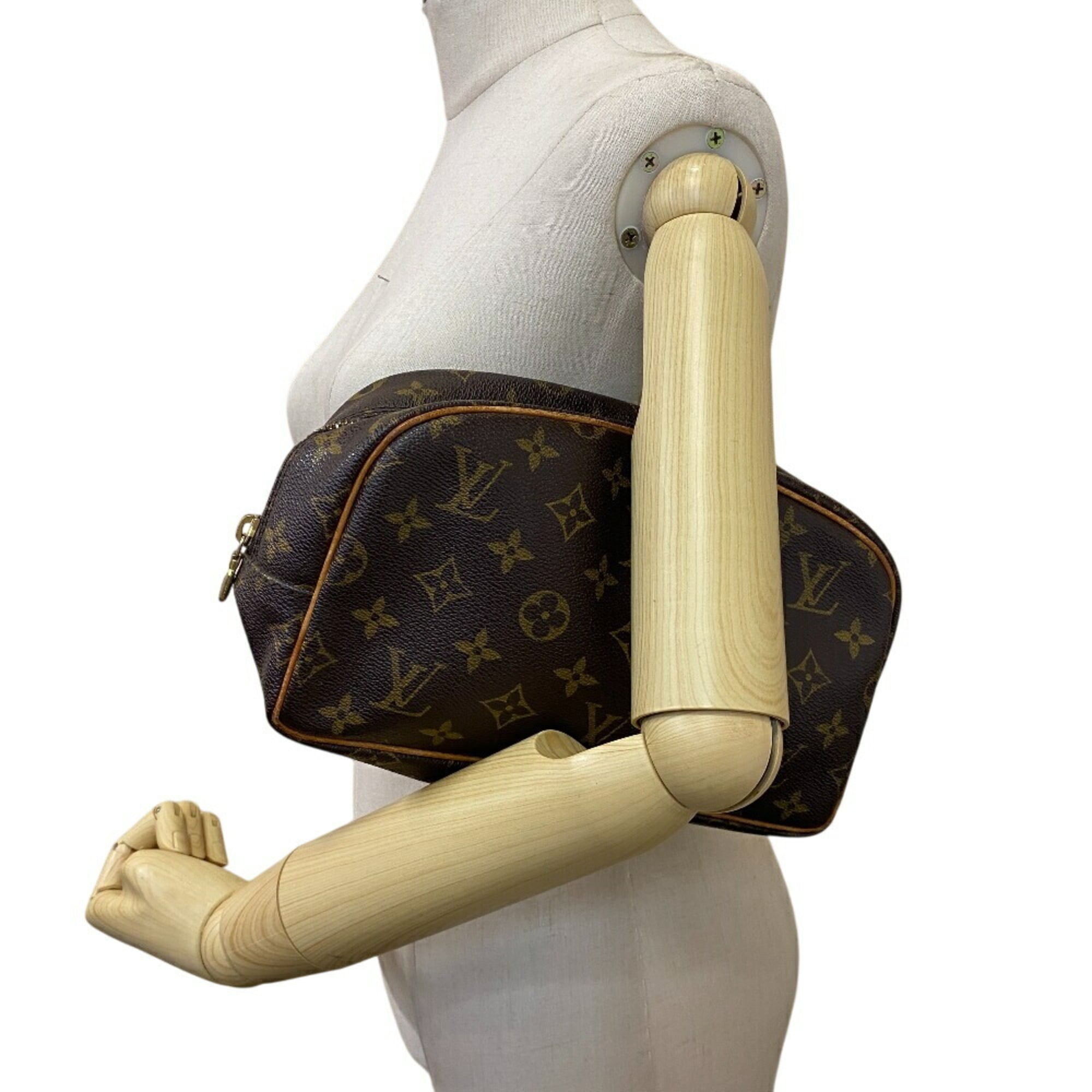 Louis Vuitton Brown Leather Clutch Bag Pouch (Pre-Owned)
