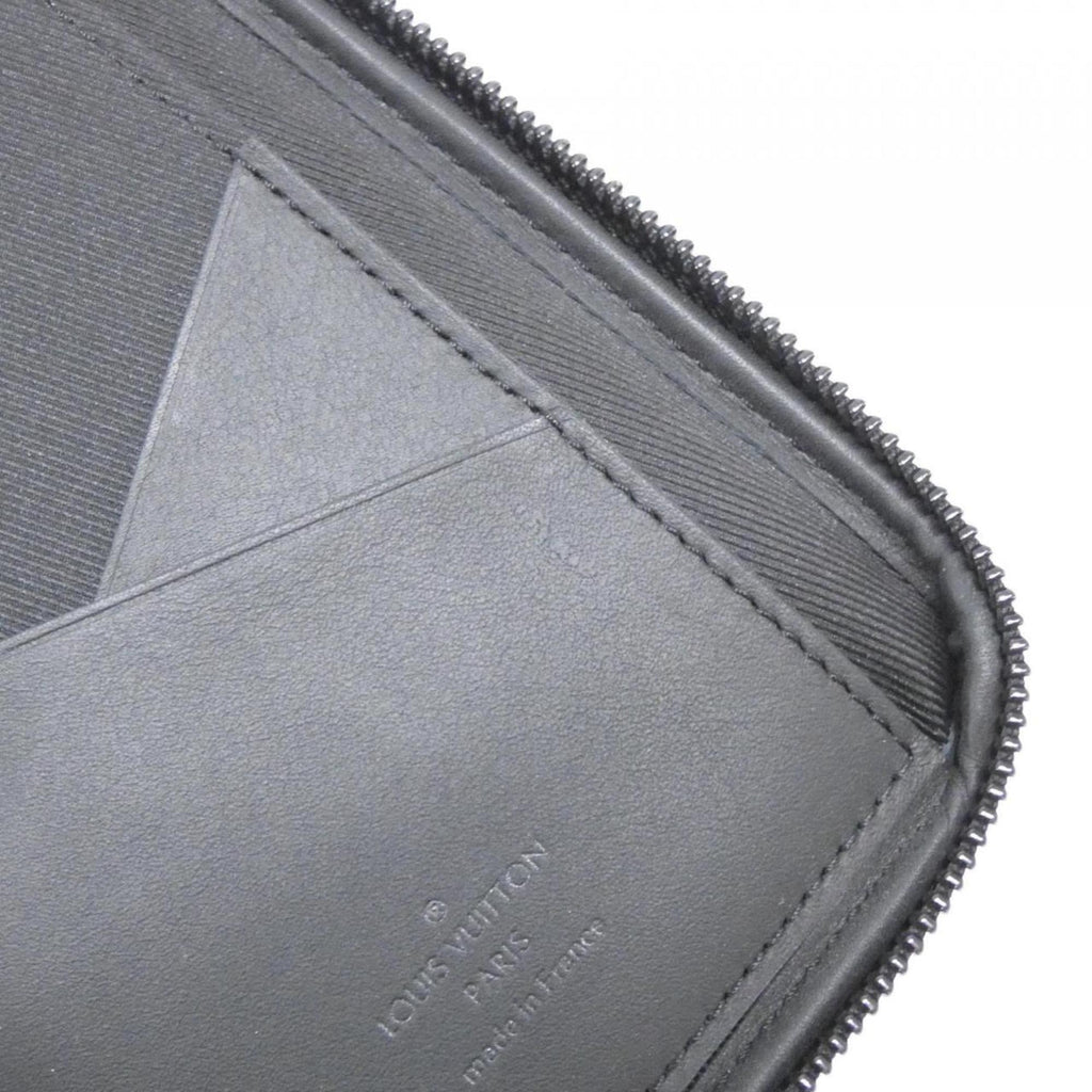 Louis Vuitton Black Brown Coated Canvas Phone Wallet (Pre-Owned)