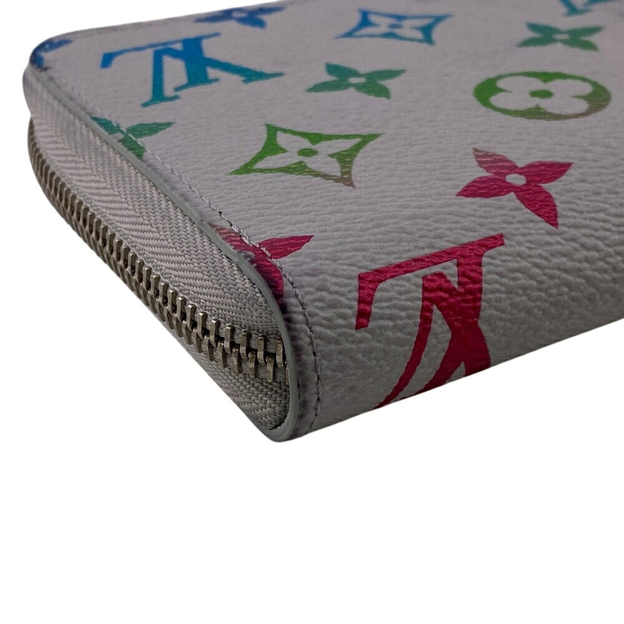 Louis Vuitton Gray Leather Long Wallet (Bi-Fold) (Pre-Owned)