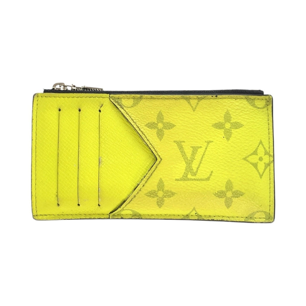 Louis Vuitton Taigarama Jaune Yellow Pvc Coin Purse/Coin Case (Pre-Owned)
