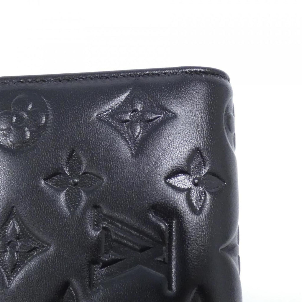 Louis Vuitton Black Leather Coin Purse/Coin Case (Pre-Owned)