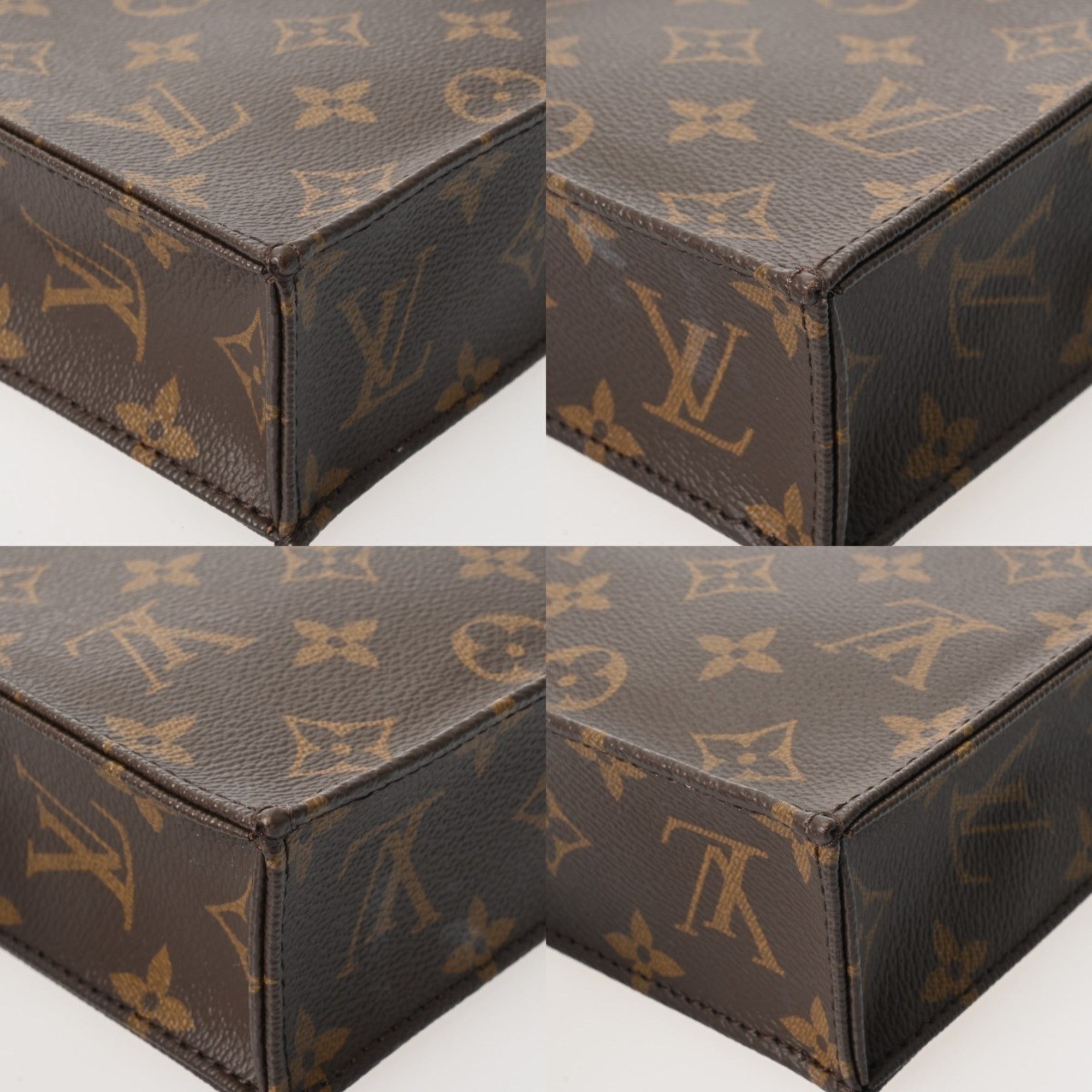 Louis Vuitton Brown Monogram Canvas Handbag (Pre-Owned)