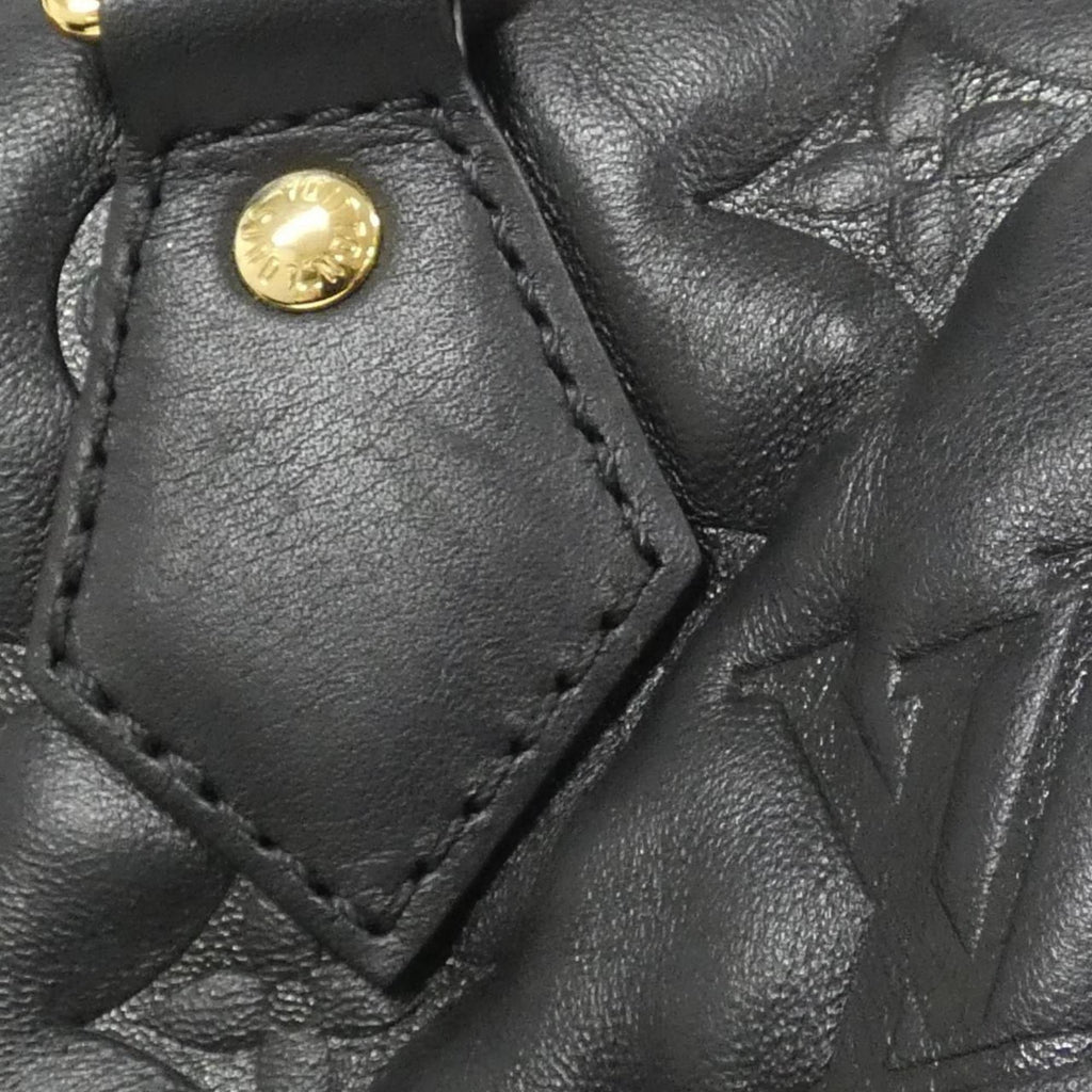 Louis Vuitton Black Leather Boston Bag (Pre-Owned)